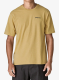Majica s potiskom Patagonia Flying Fish Responsibili-Tee - limestone yellow/heritage fitz