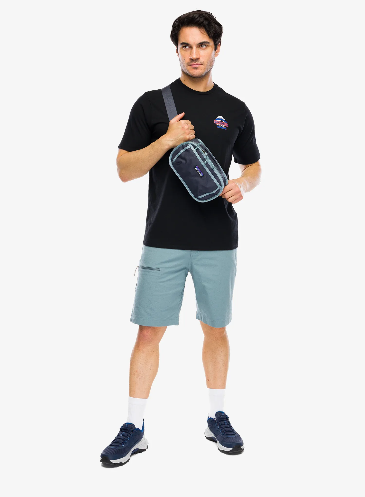 Majica s potiskom Patagonia Great Waves Responsibili-Tee - black