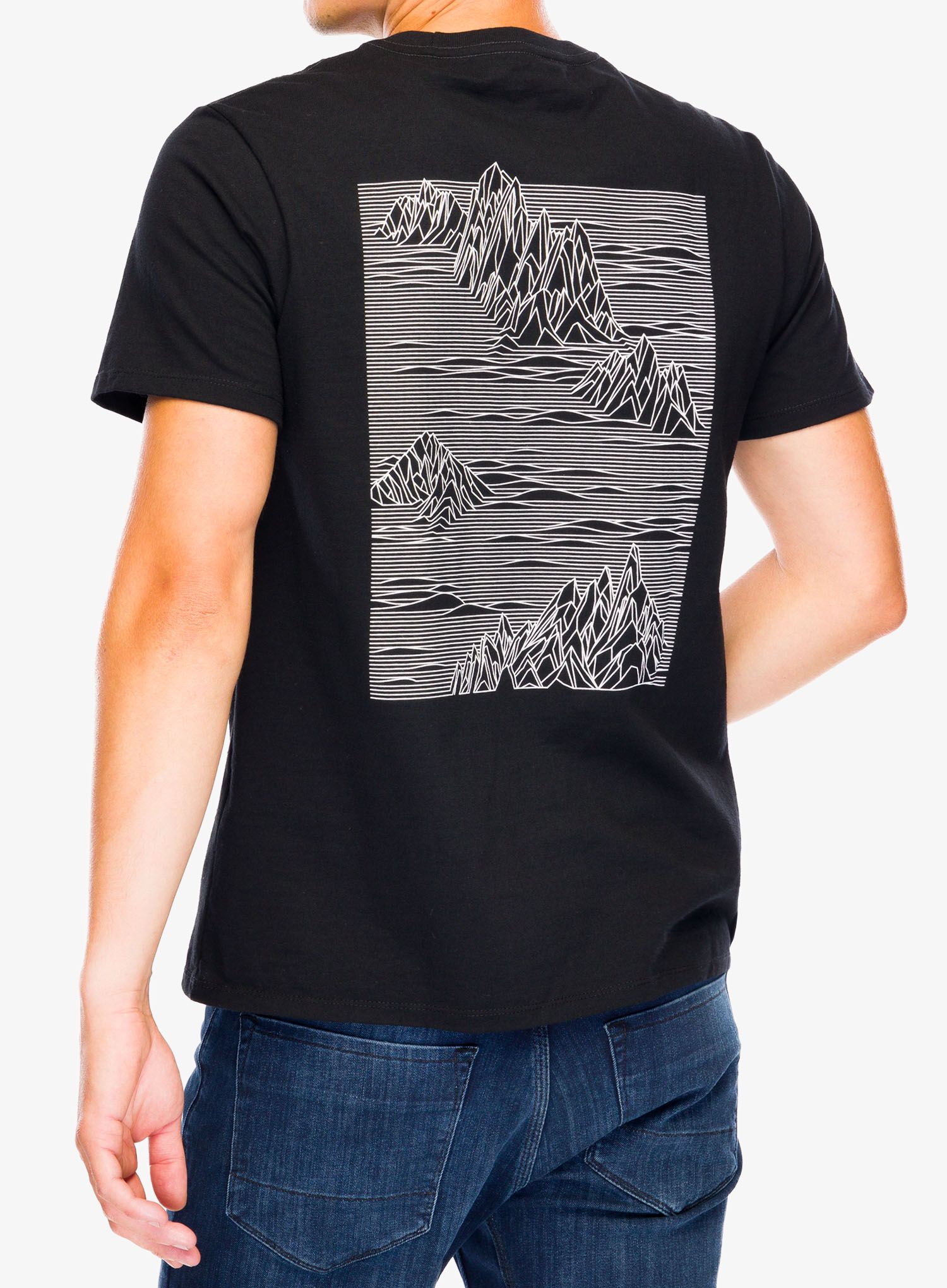 Majica s potiskom Patagonia Strataspire Responsibili-Tee - black