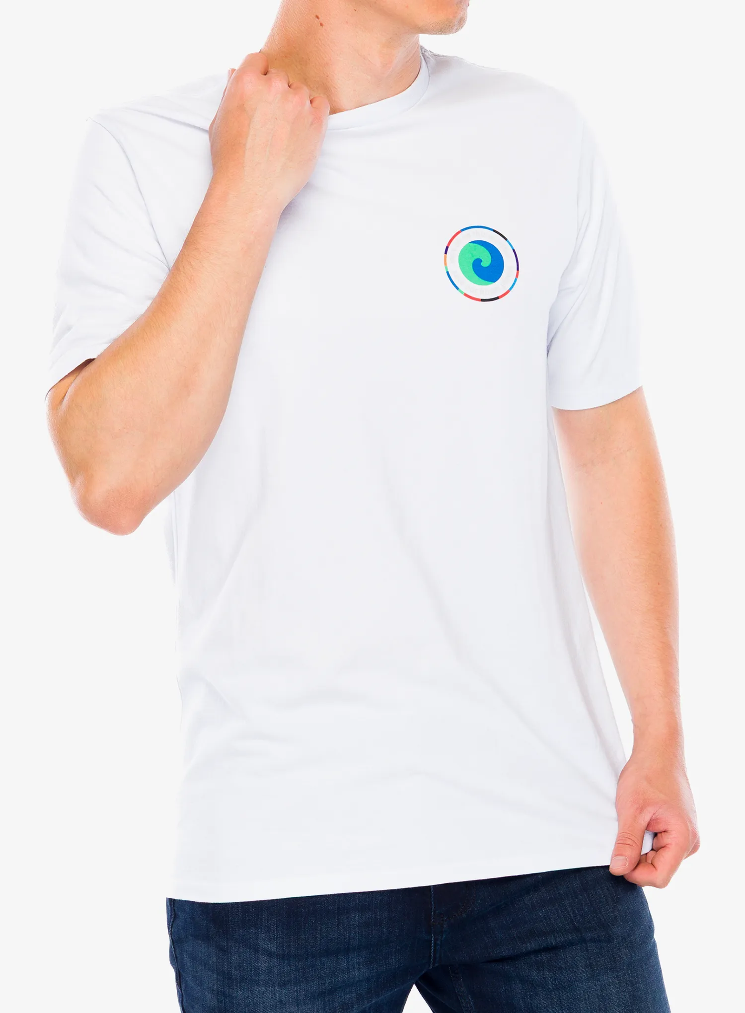 Majica s potiskom Patagonia Unity Fitz Responsibili-Tee - white