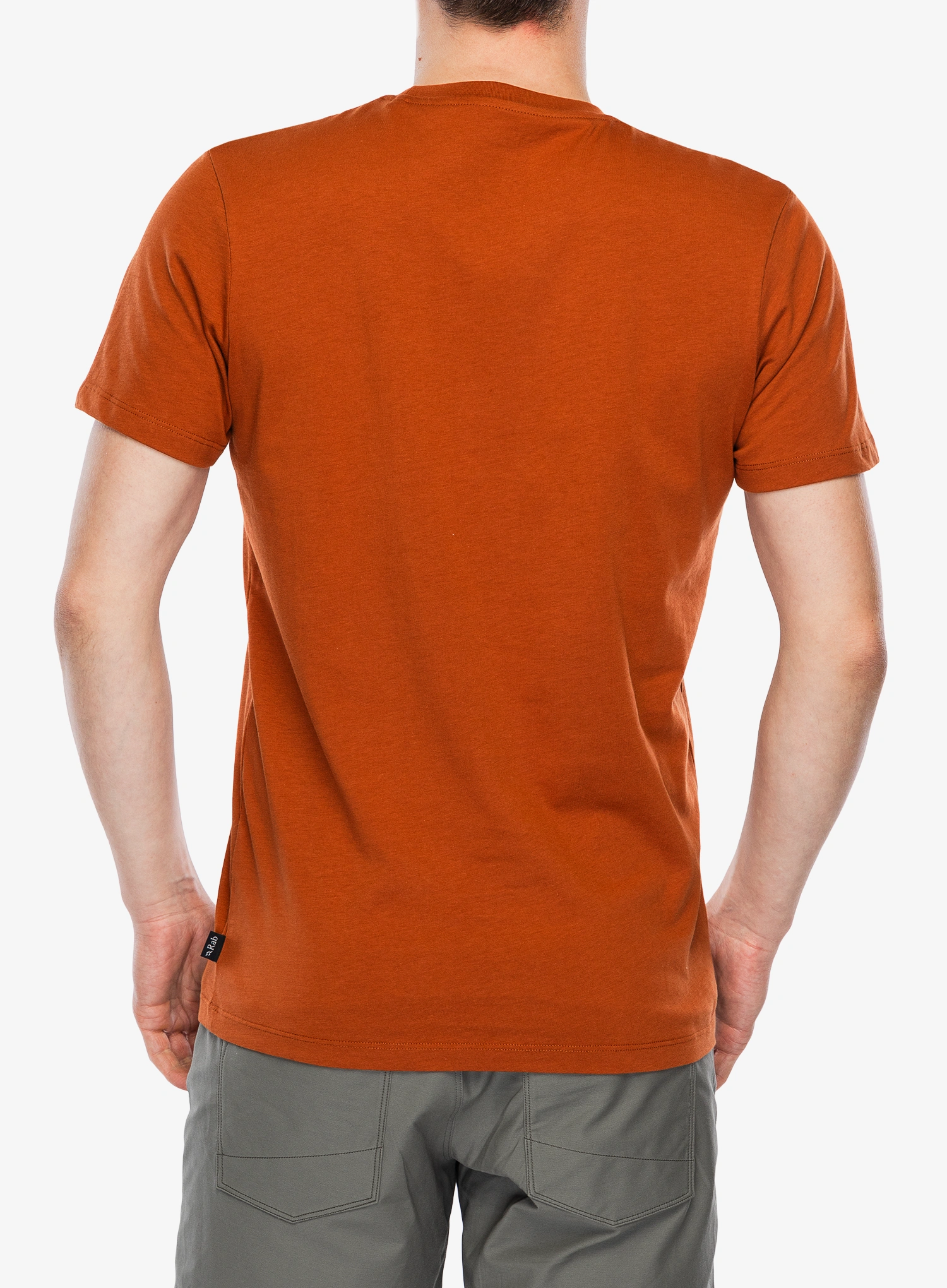 Majica s potiskom Rab Stance Alpine Peak - red earth