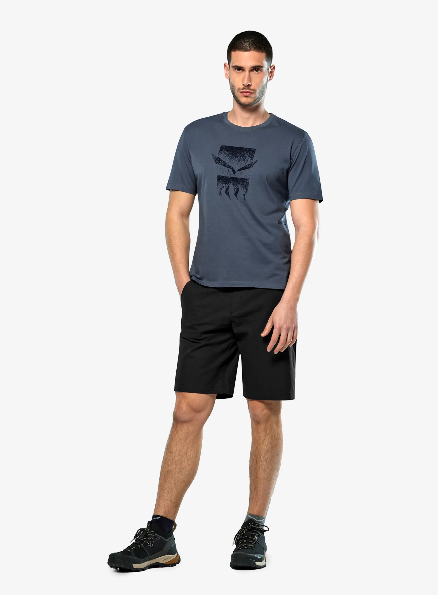 Majica s potiskom Salewa Eagle 3Cime T-Shirt - java blue