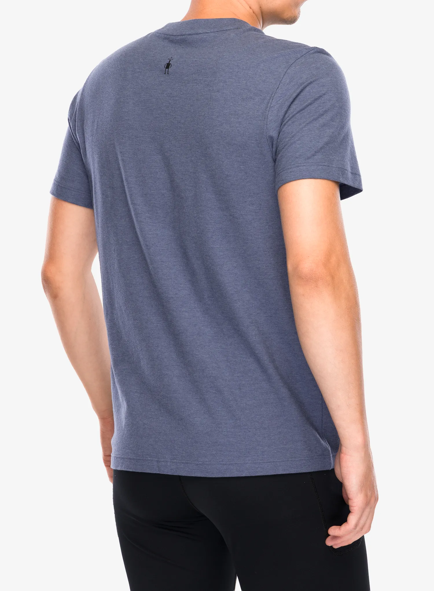 Majica s potiskom Smartwool Alpine A-Frame Short Sleeve Graphic Tee - nightfall blue