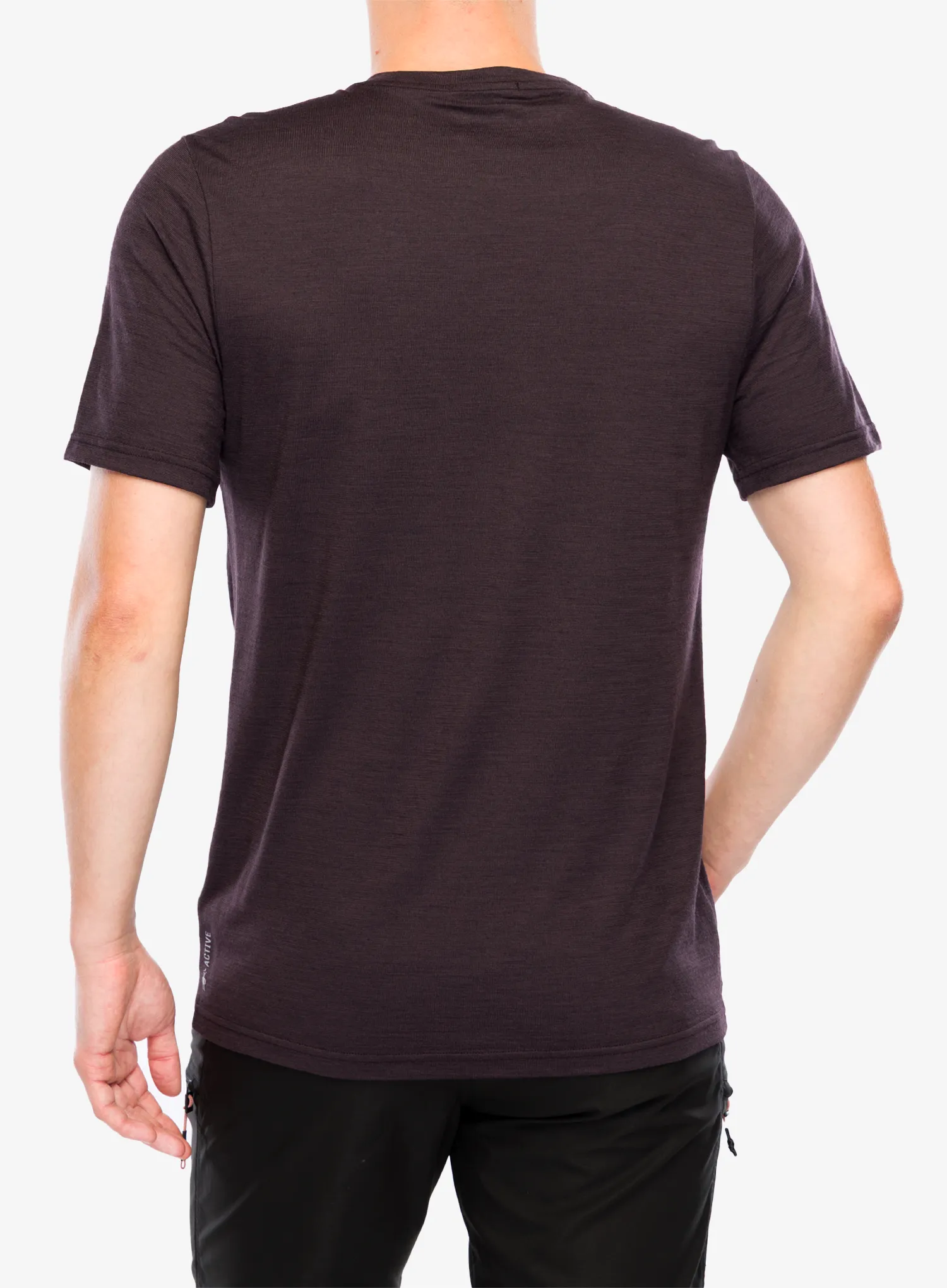 Majica s potiskom Smartwool Peak Energy Active Short Sleeve Graphic Tee - mink heather