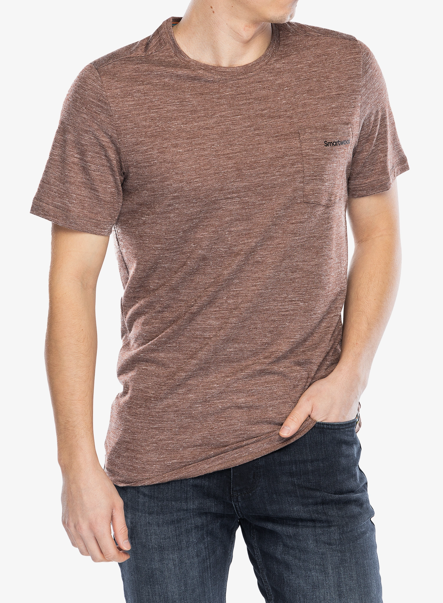 Majica s potiskom Smartwool Stag Stare Hemp Short Sleeve Graphic Tee - sable brown heather