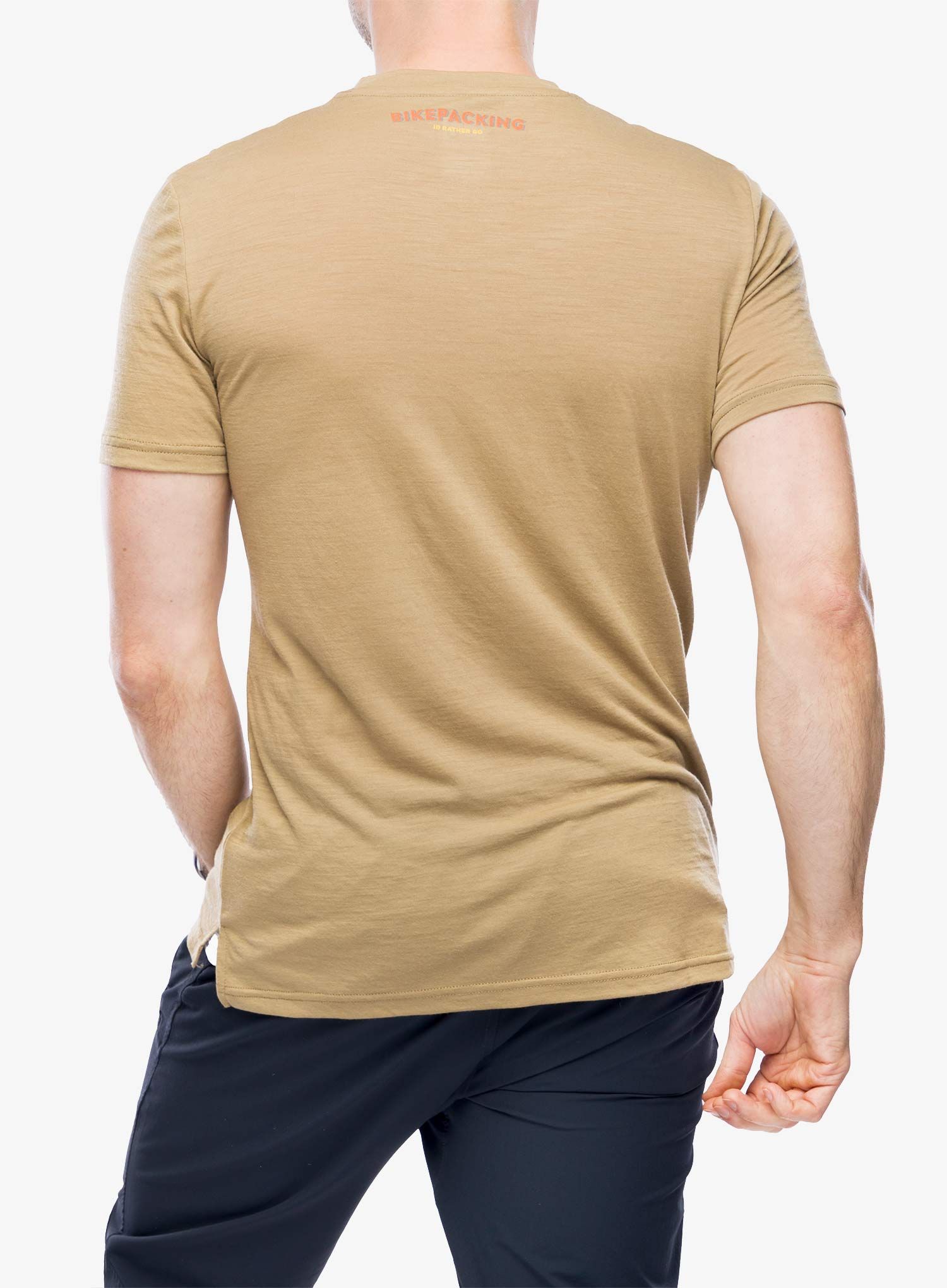 Majica s potiskom Super.natural Bikepacking Tee - oak/various