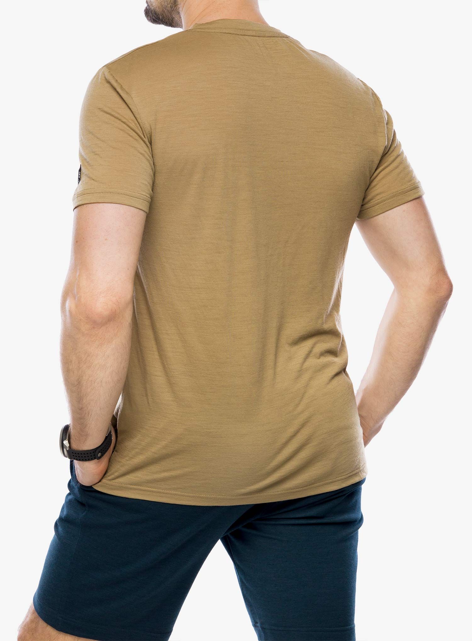 Majica s potiskom Super.natural Sn Sailor Tee - oak/jet black/dried sage
