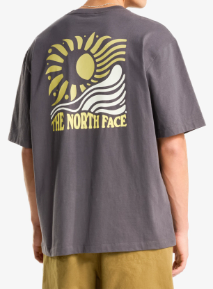 Majica s potiskom The North Face Sun Oversize Short Sleeve Tee - anthracite grey