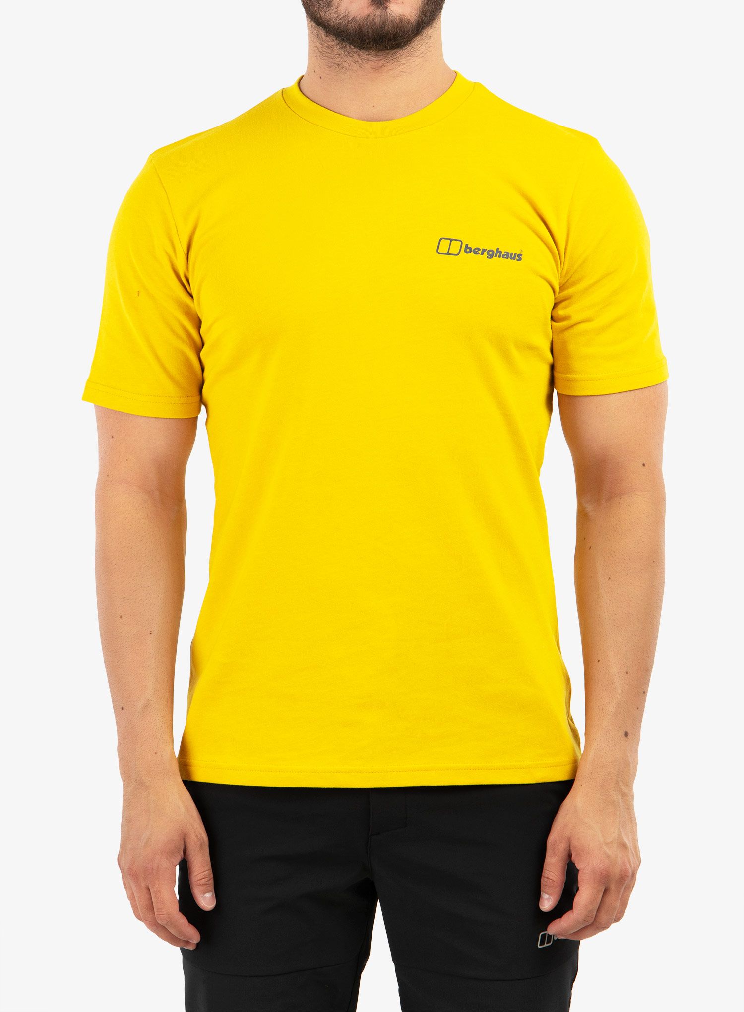 Bombažna majica Berghaus Mont Blanc MTN SS Tee - lemon curry
