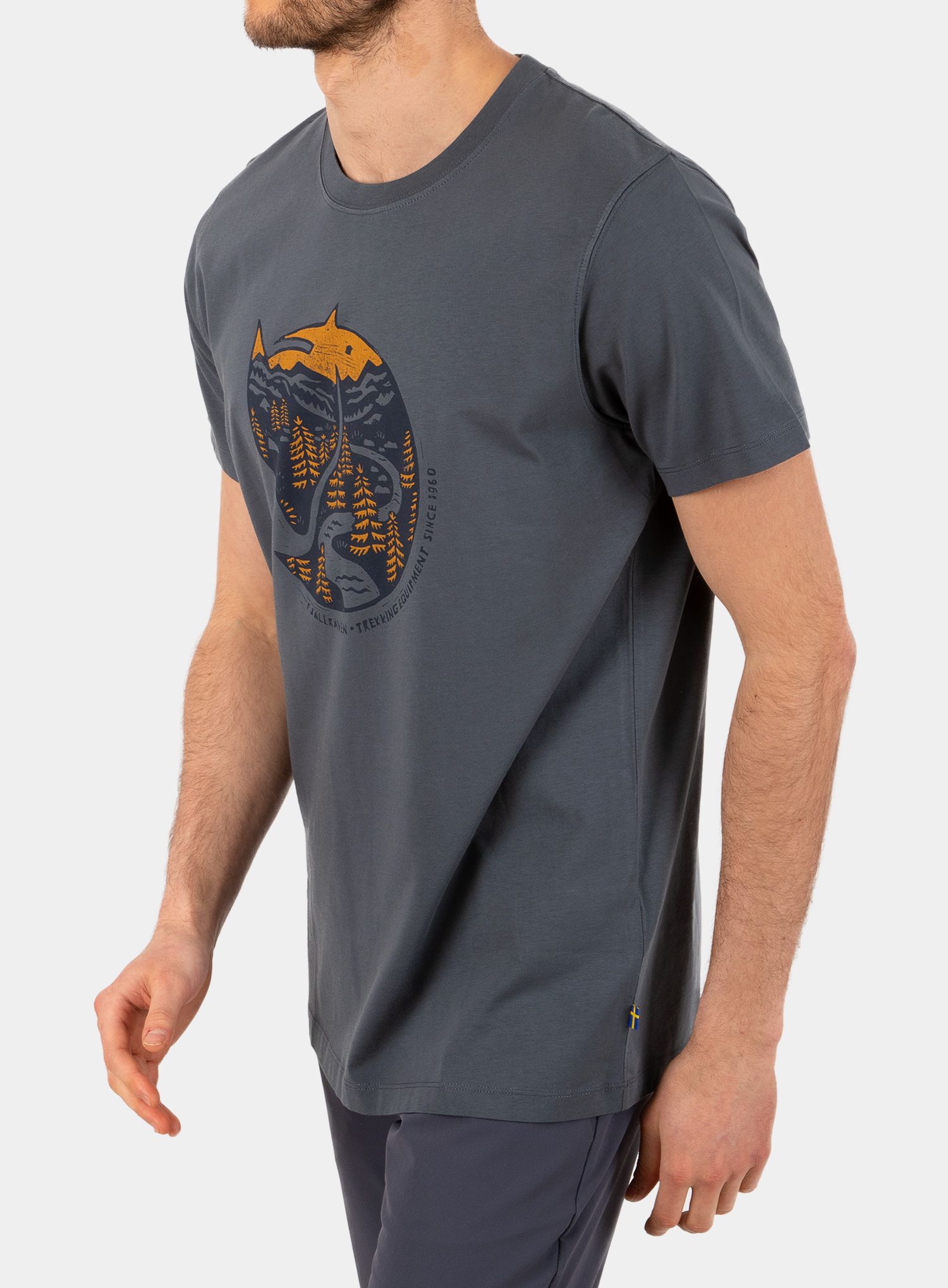 Bombažna majica Fjallraven Arctic Fox T-shirt - dusk