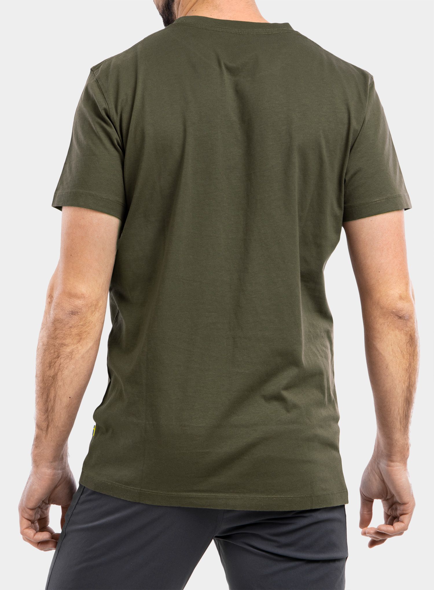 Bombažna majica Fjallraven Arctic Fox T-shirt - dark olive