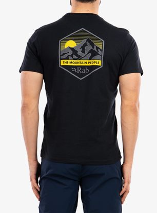 Bombažna majica Rab Stance Mountain Peak Tee - beluga