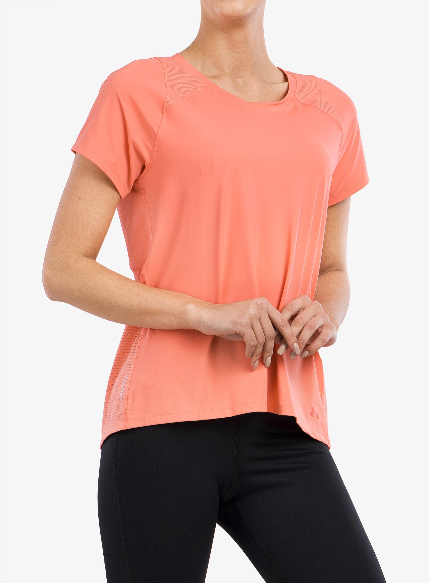 Ženska tekaška majica Under Armour IsoChill Run 200 S/S - brilliance/brilliance/gray