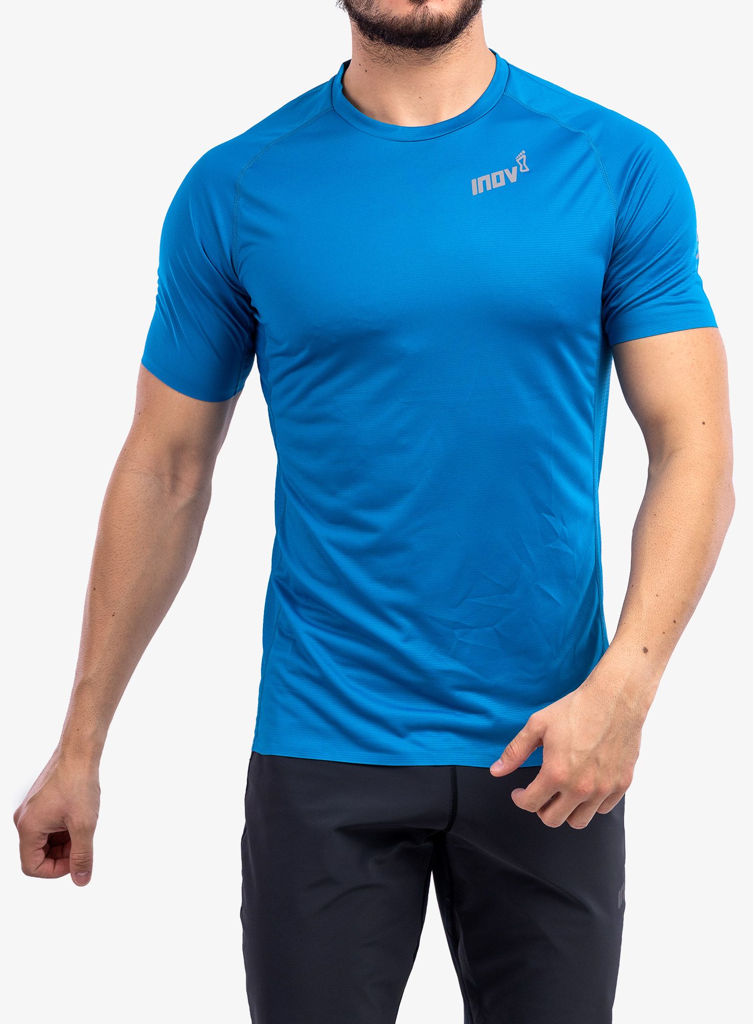 Moška tekaška majica Inov-8 Base Elite S/S 3.0 - blue