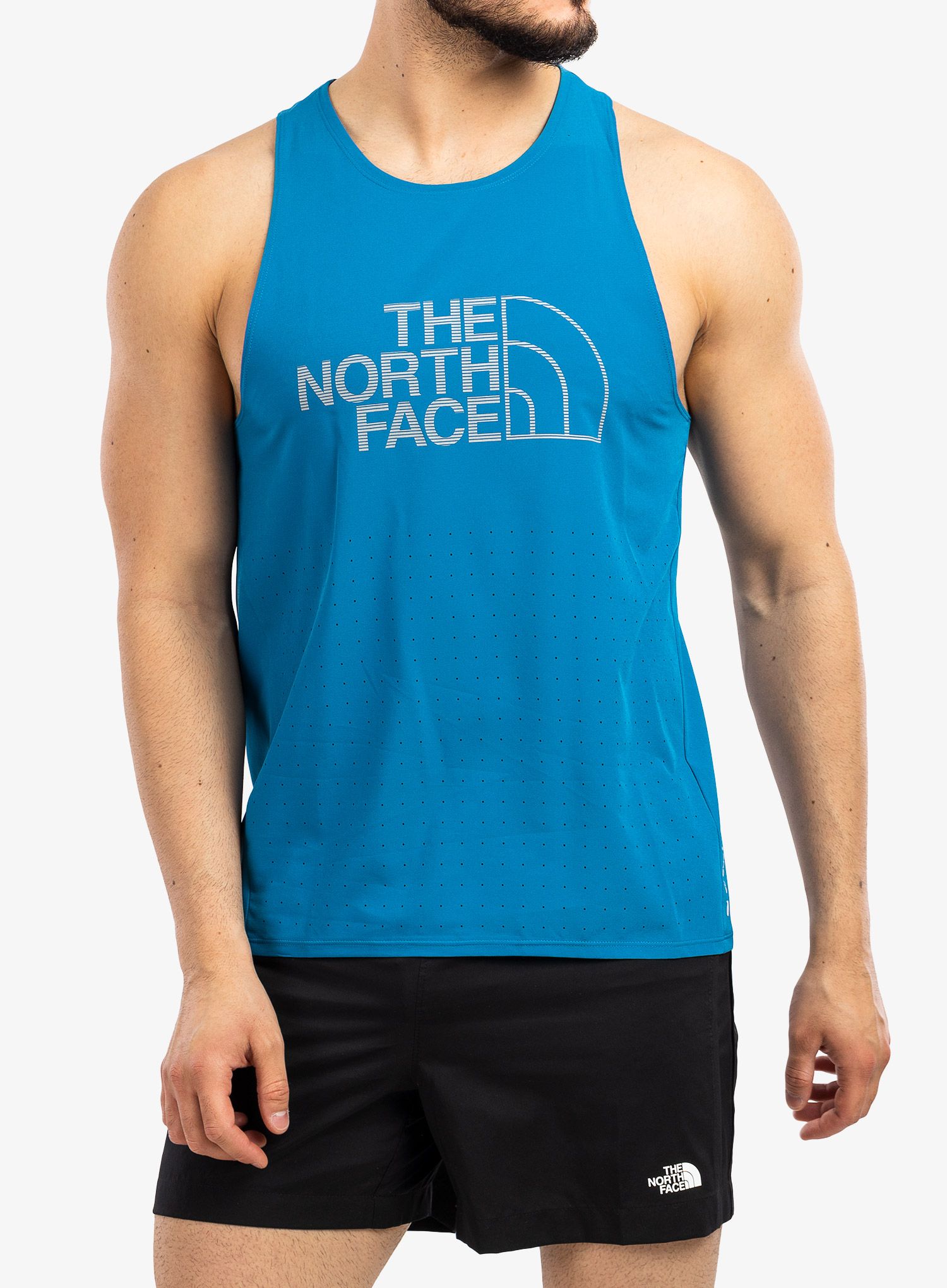 Moška tekaška majica The North Face Flight Weightless Tank - banff blue