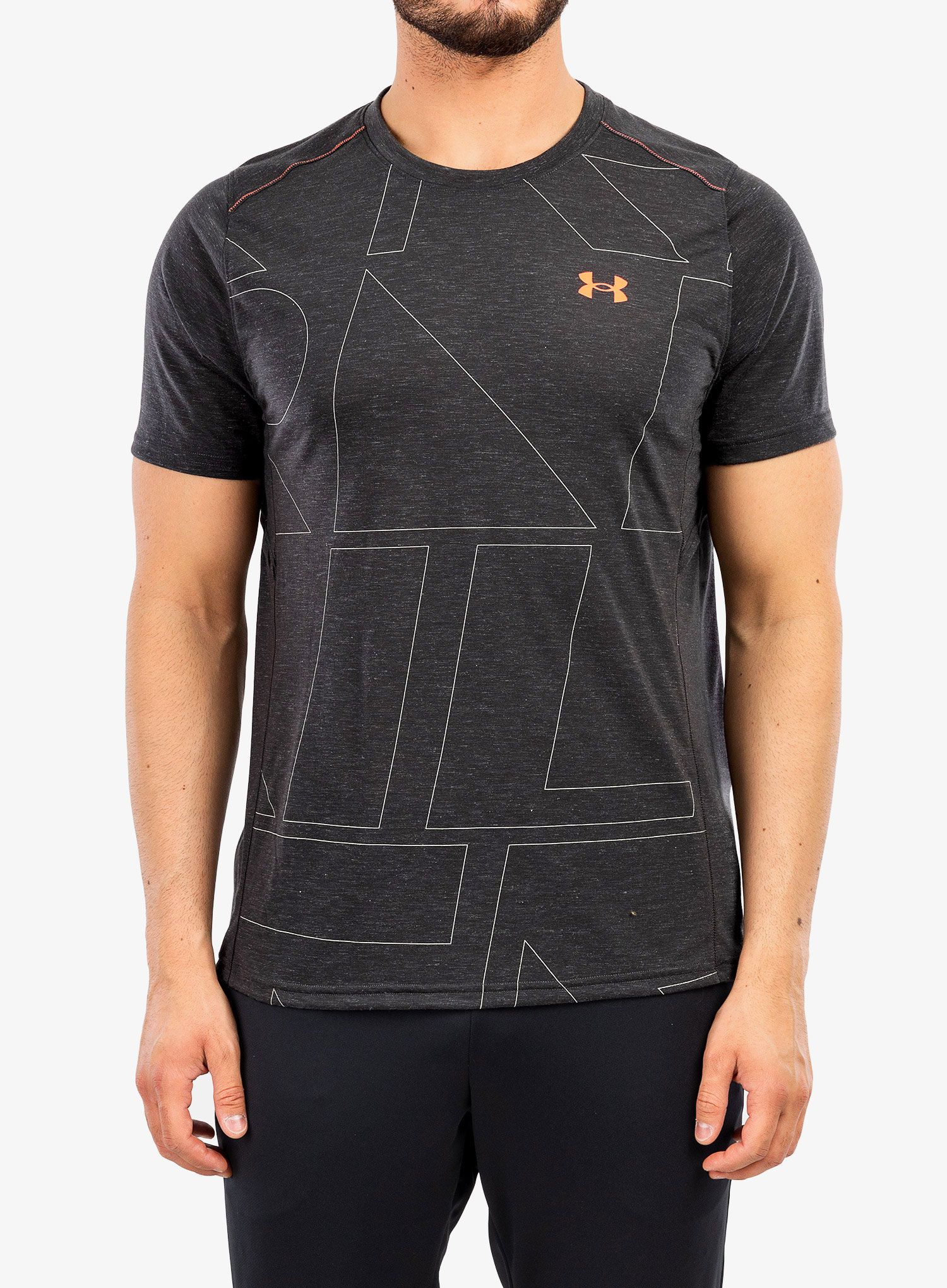 Moška tekaška majica Under Armour Breeze 2.0 Trail Tee - jet gray/stone/beta