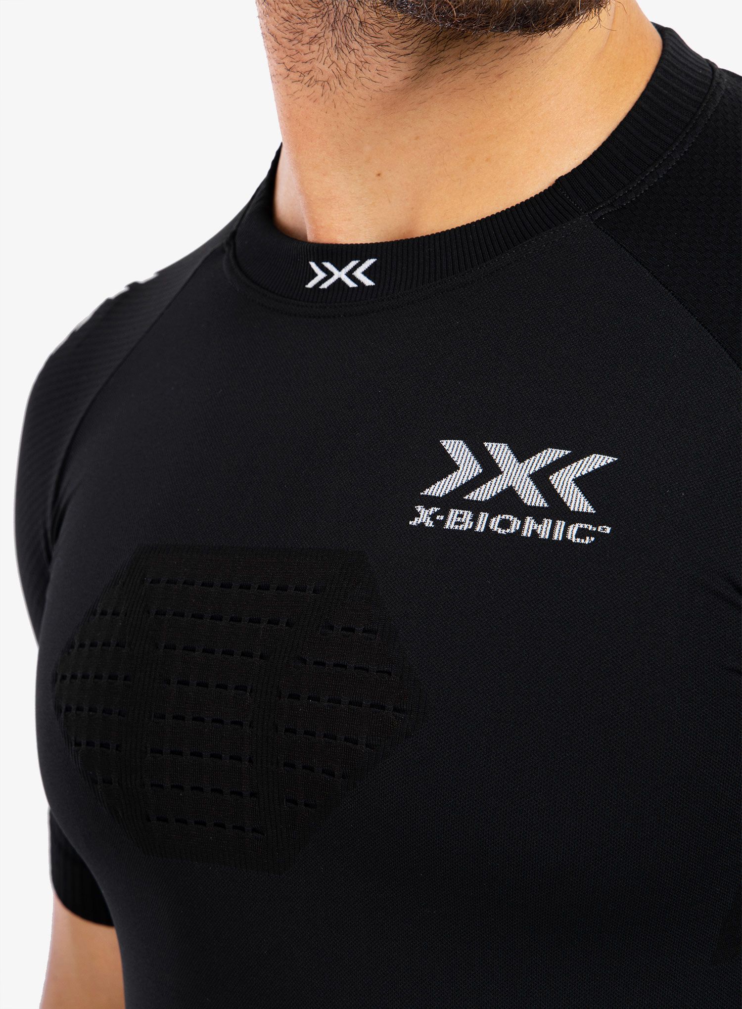 Moška tekaška majica X-Bionic Regulator Run Speed Shirt Sh Sl Men - opal black/arctic white