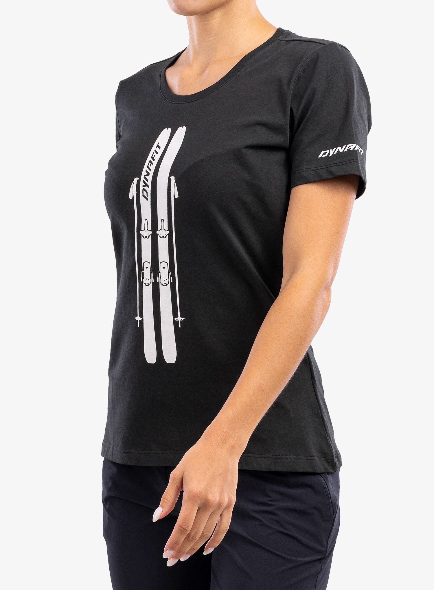Ženska majica Dynafit Graphic CO S/S Tee - black out/skis
