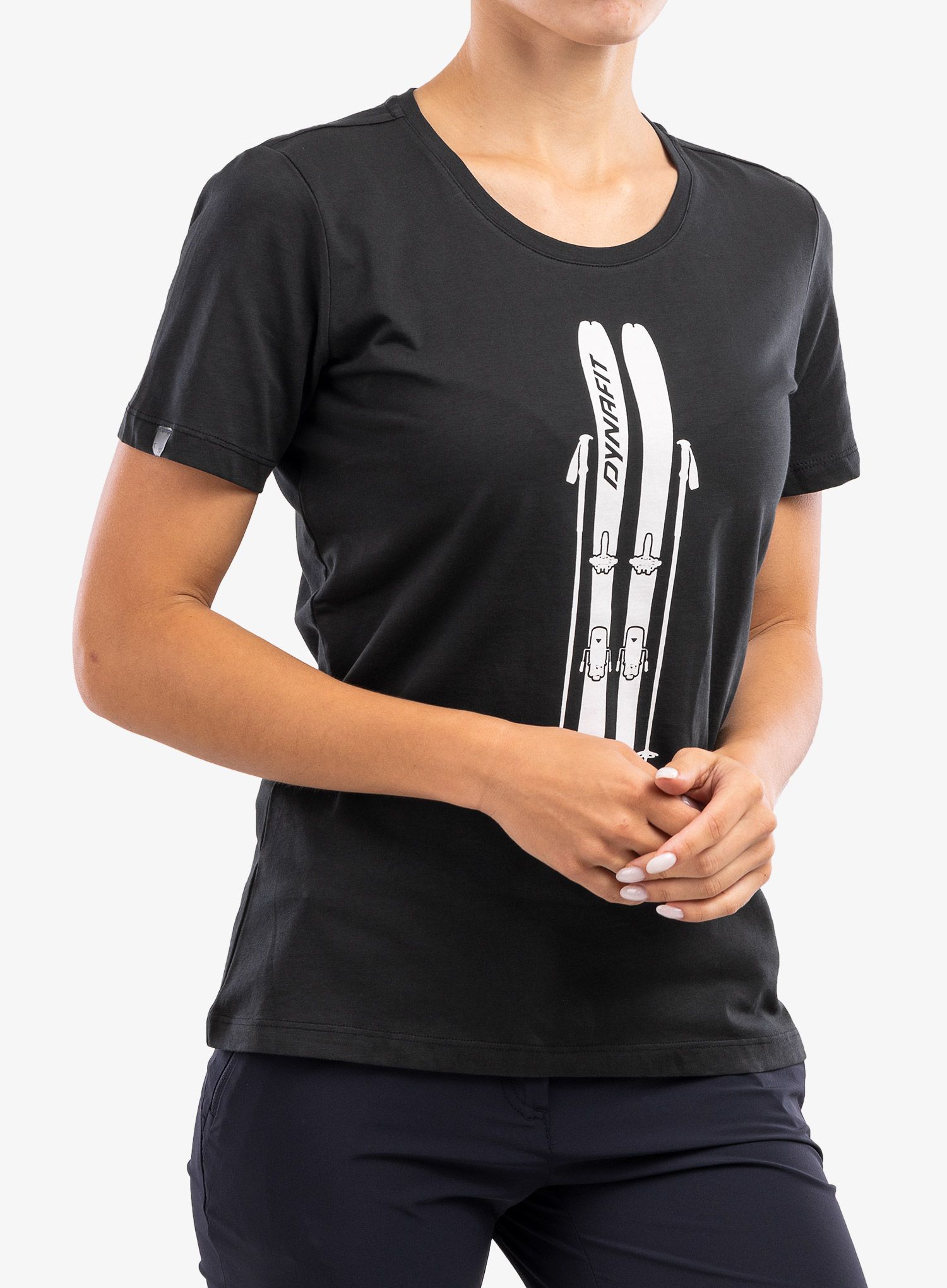 Ženska majica Dynafit Graphic CO S/S Tee - black out/skis