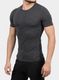 Termo majica Icebreaker Anatomica S/S Crewe - jet heather/black