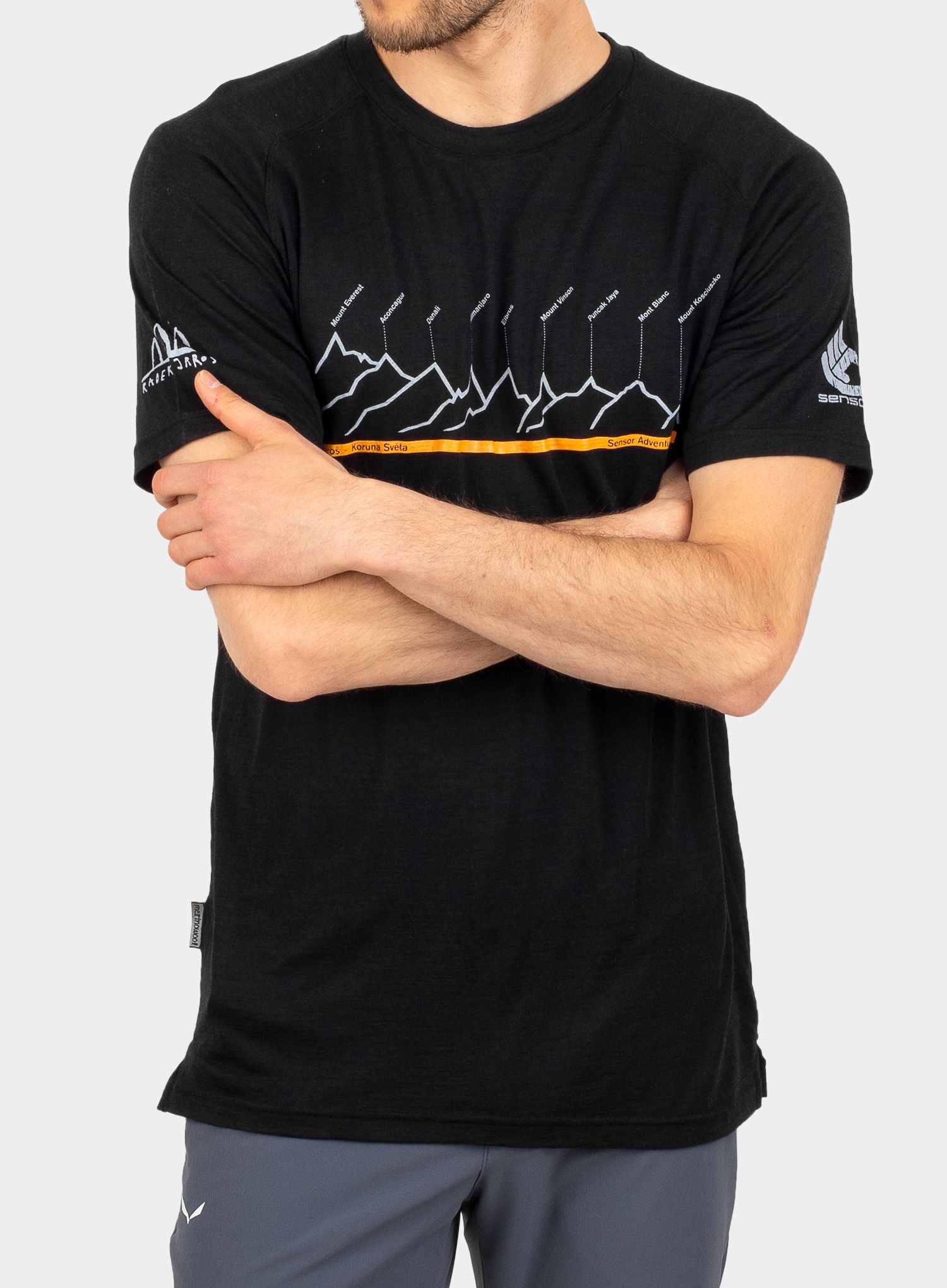Merino majica Sensor Merino Air PT Tee SS - black radek jaros edition