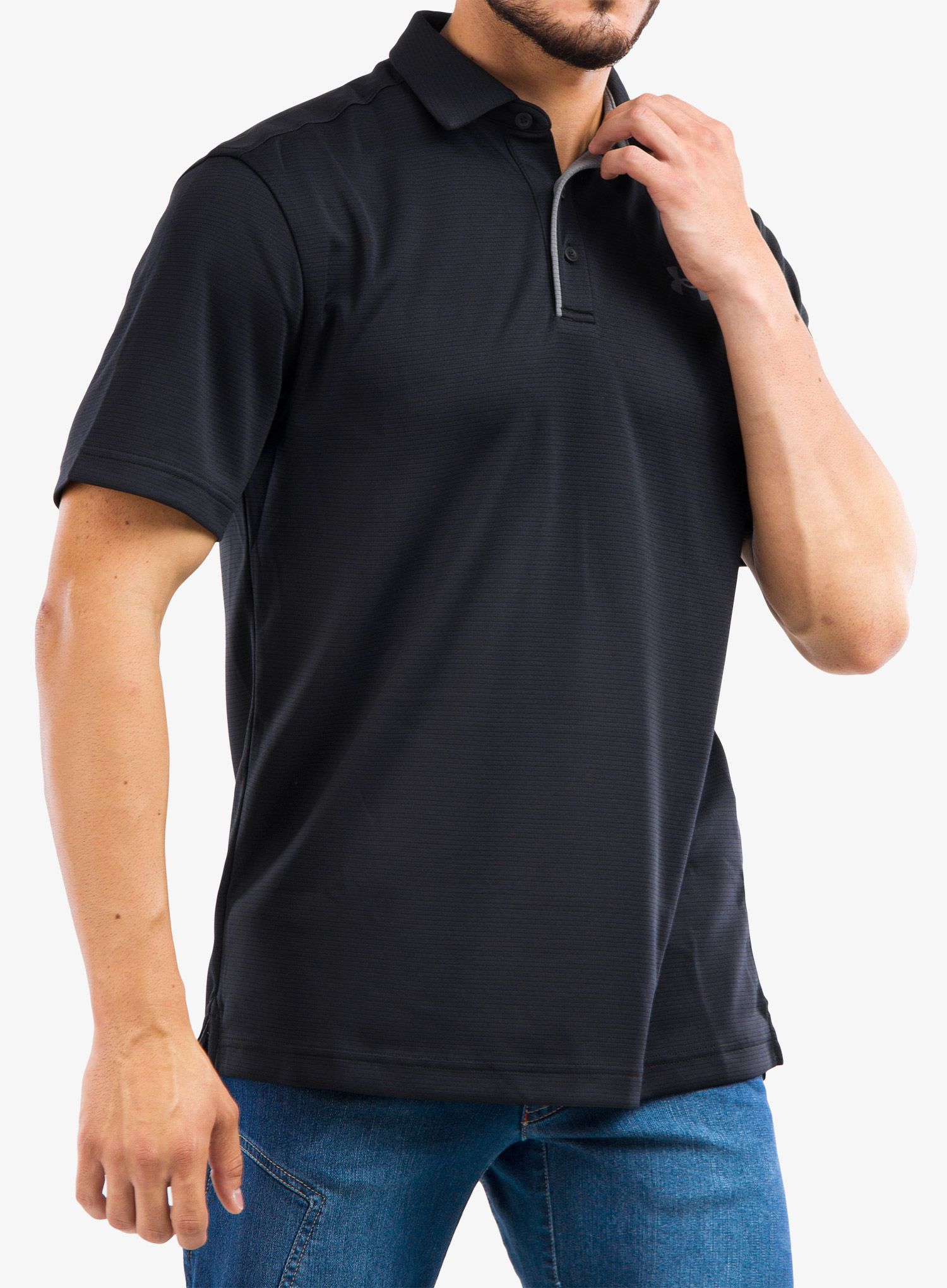 Moška polo majica Under Armour Tech Polo - black/graphite