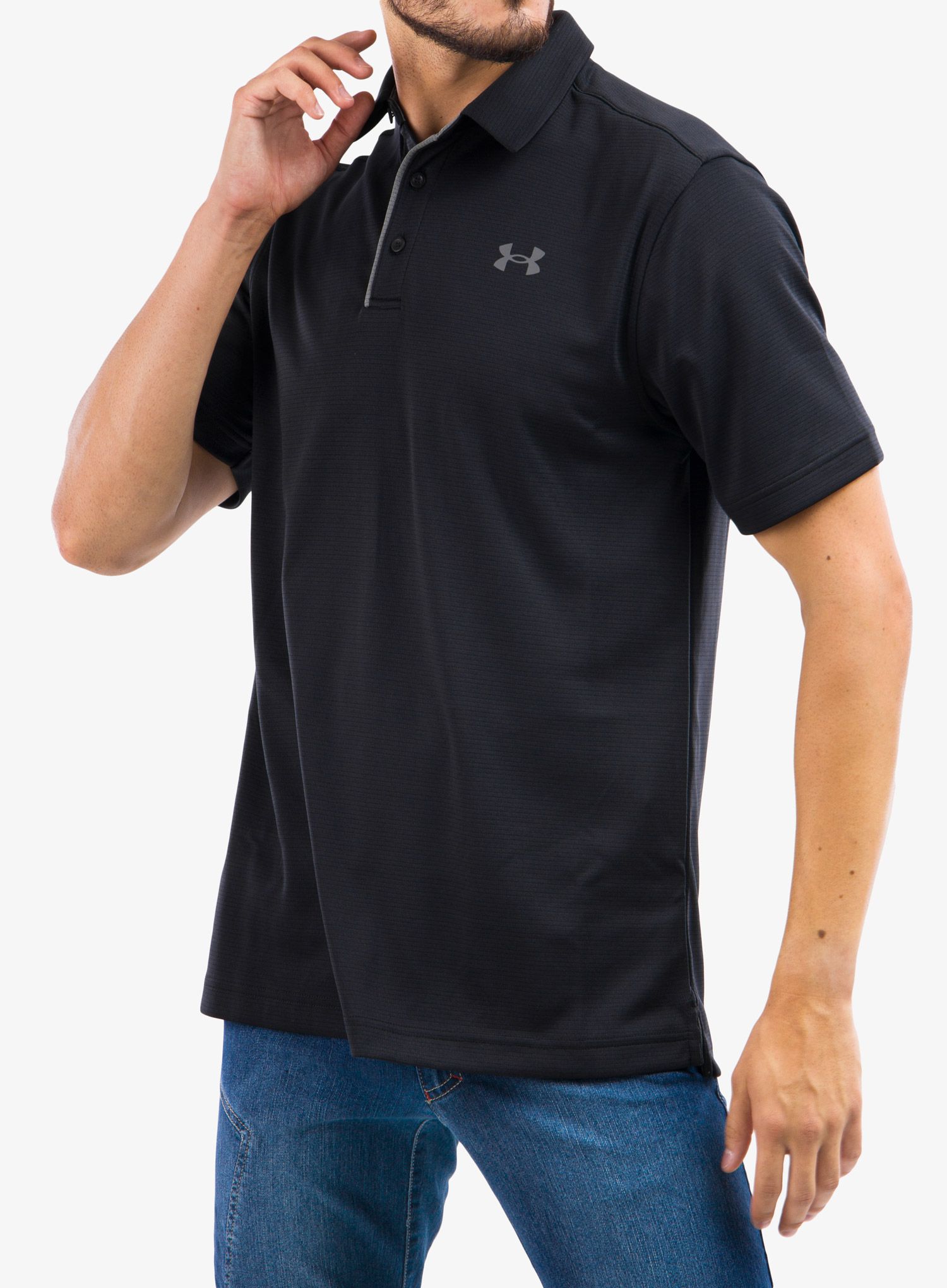 Moška polo majica Under Armour Tech Polo - black/graphite