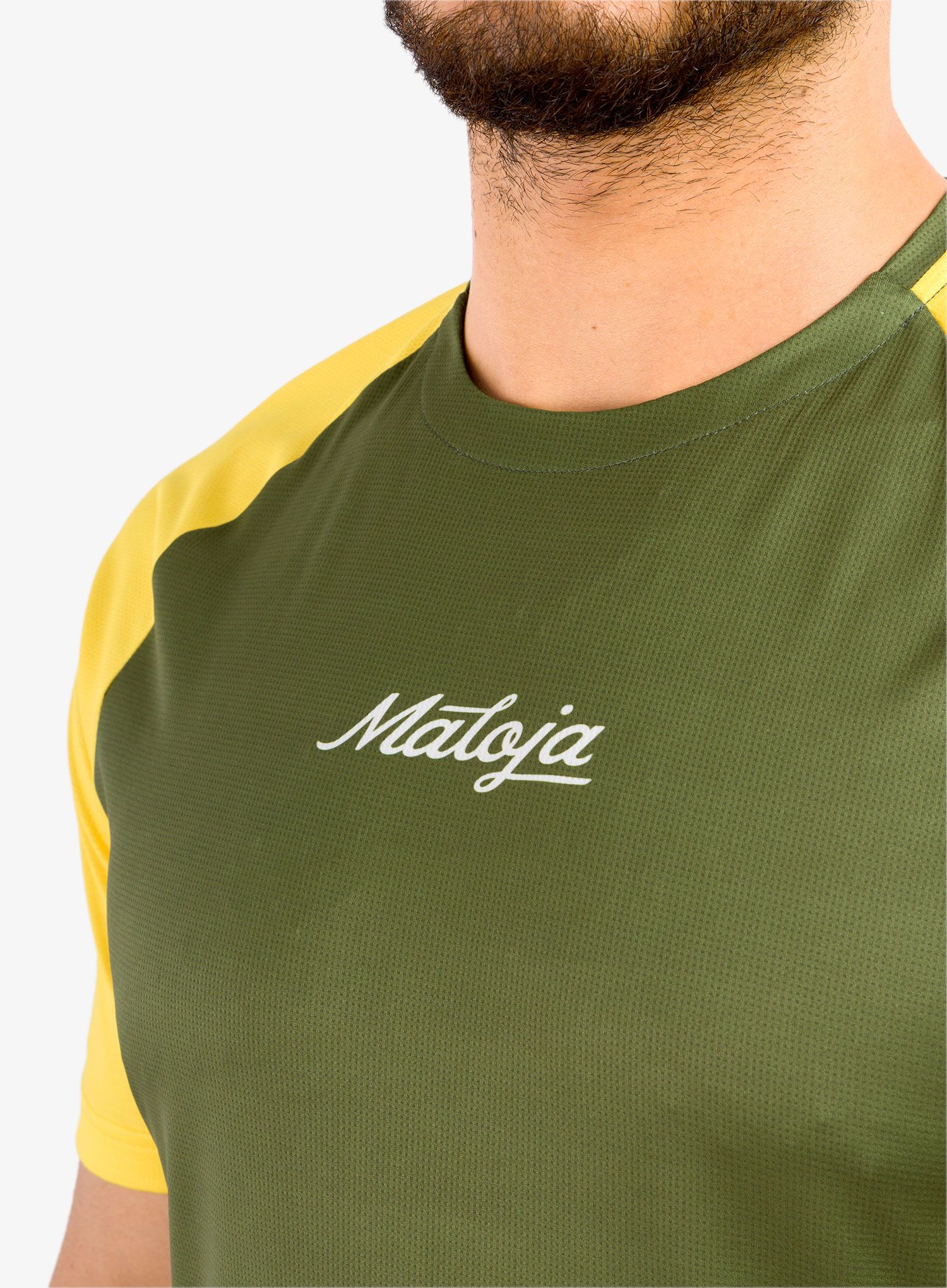 Moška kolesarska majica Maloja Dentro Multi - moss multi