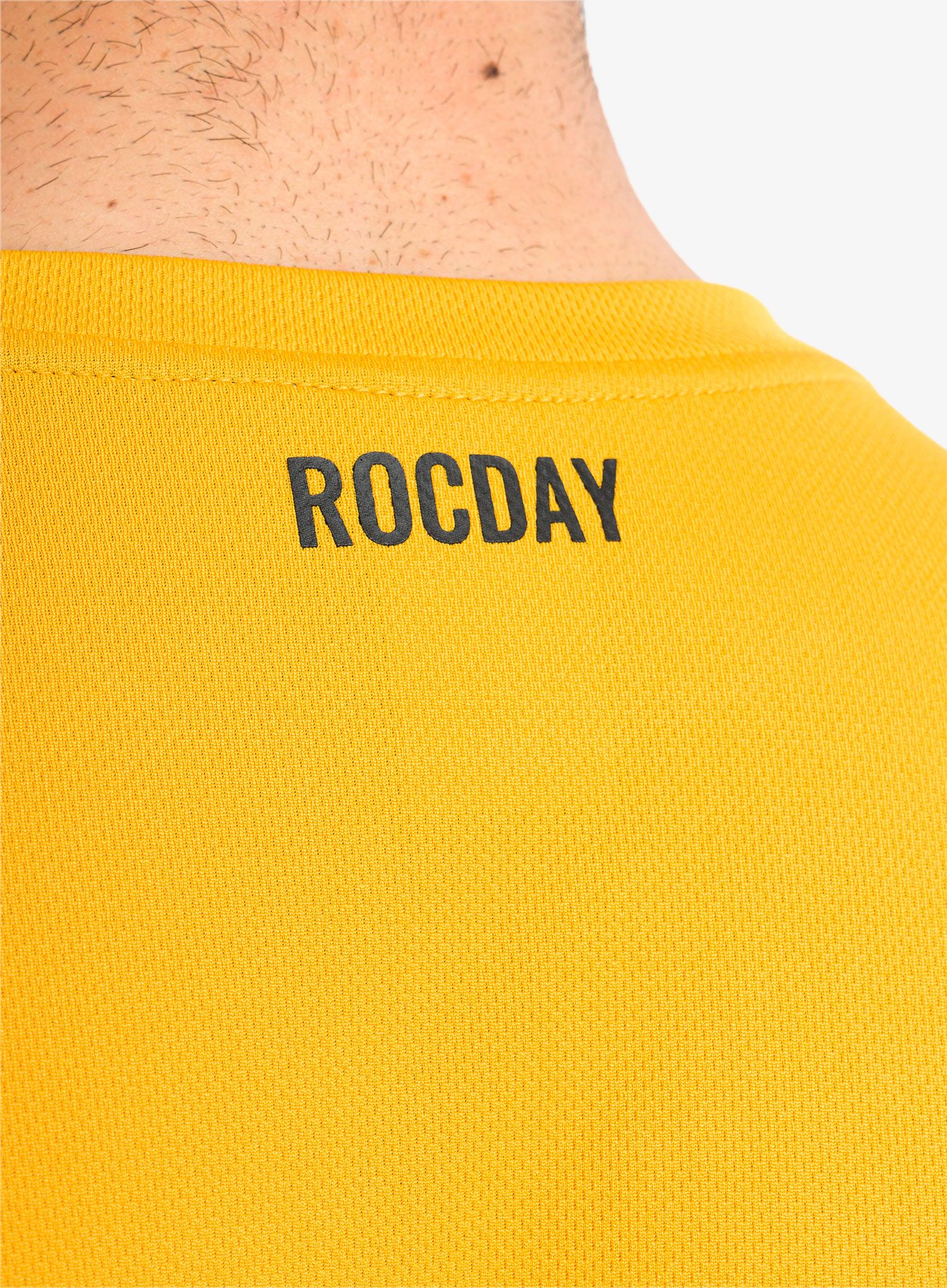 Moška kolesarska majica Rocday Double - yellow/melange