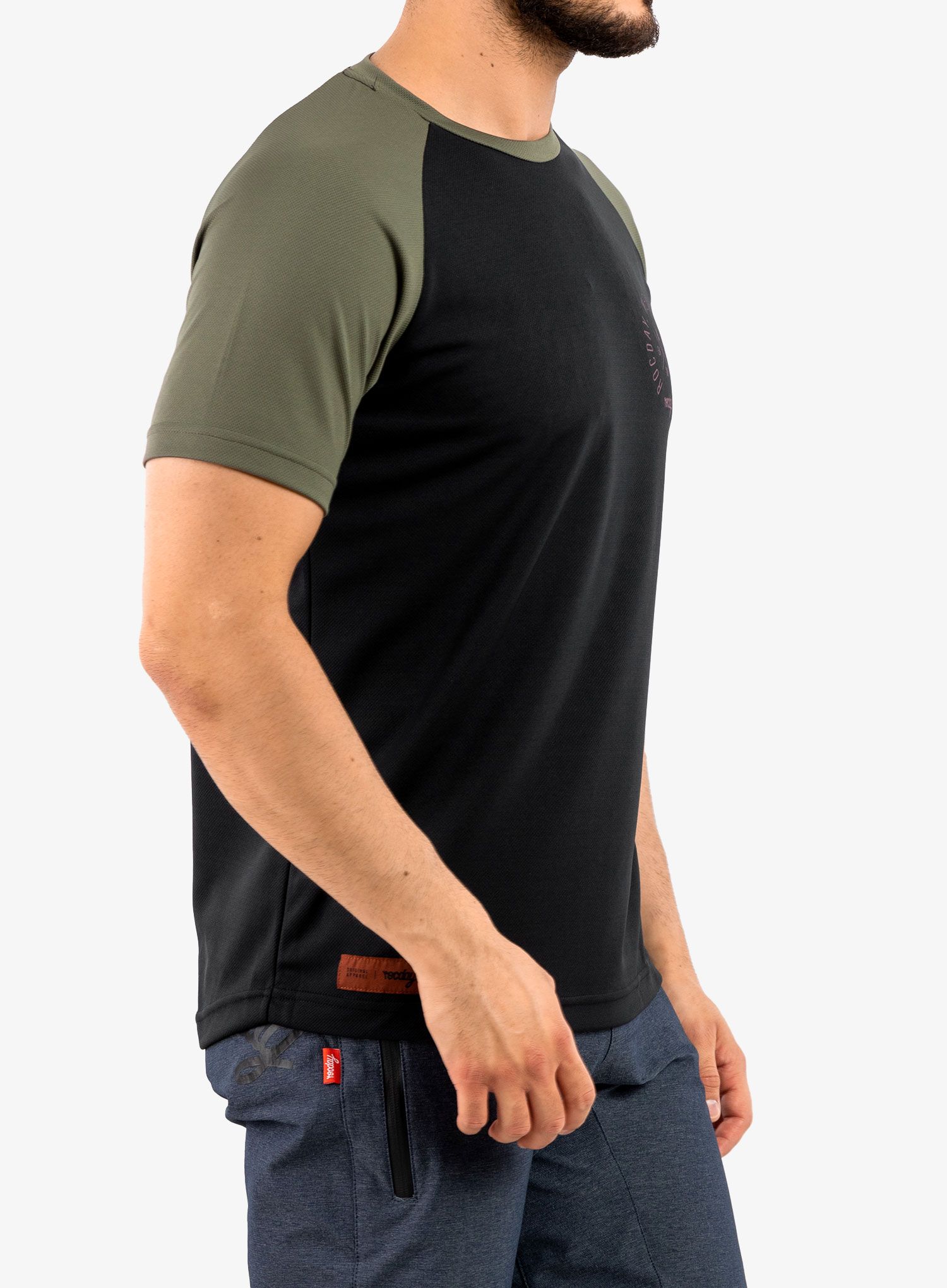 Moška kolesarska majica Rocday Roost - black/green