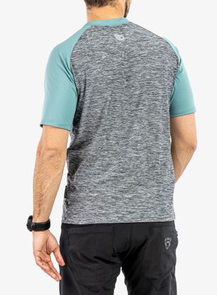 Moška kolesarska majica Sensor Charger Jersey SS - grey/mint