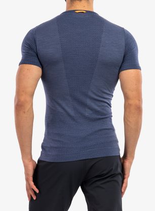 Moška majica Salewa Zebru Medium Warm Amr T-Shirt - dark denim