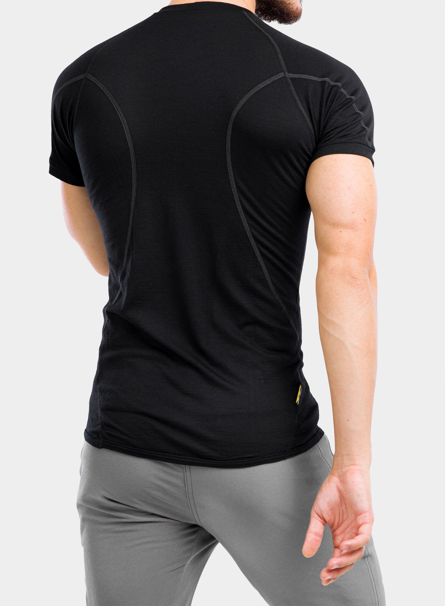 Termo majica Sensor Merino Active Tee S/S - black