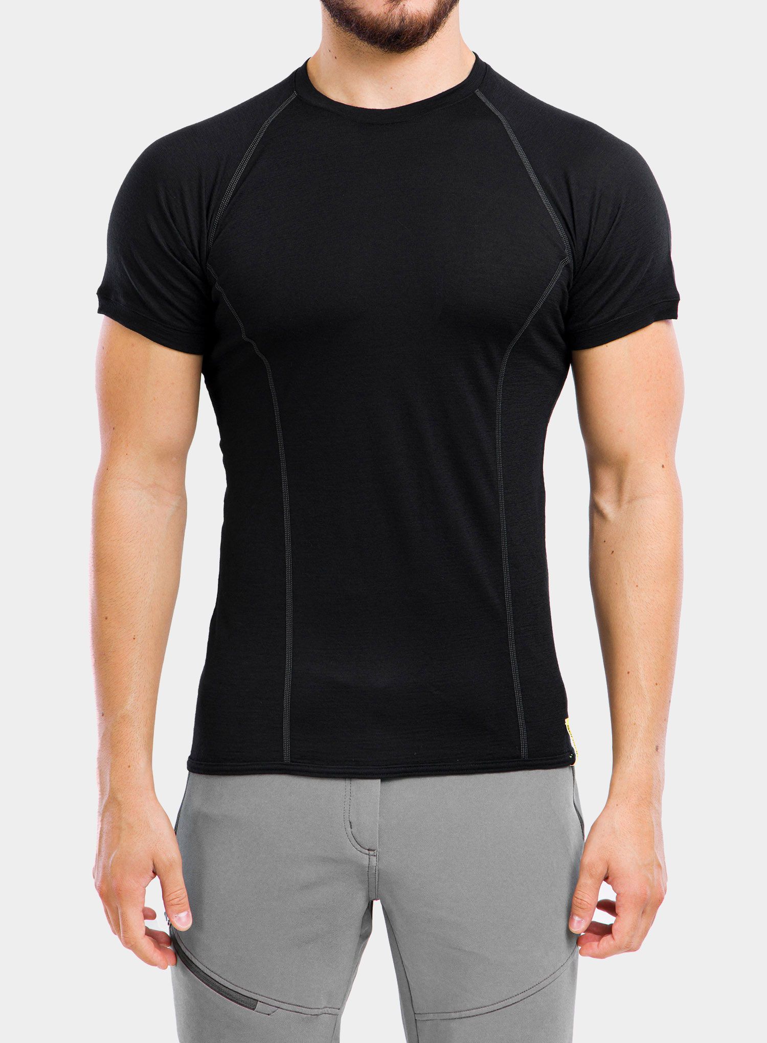 Termo majica Sensor Merino Active Tee S/S - black