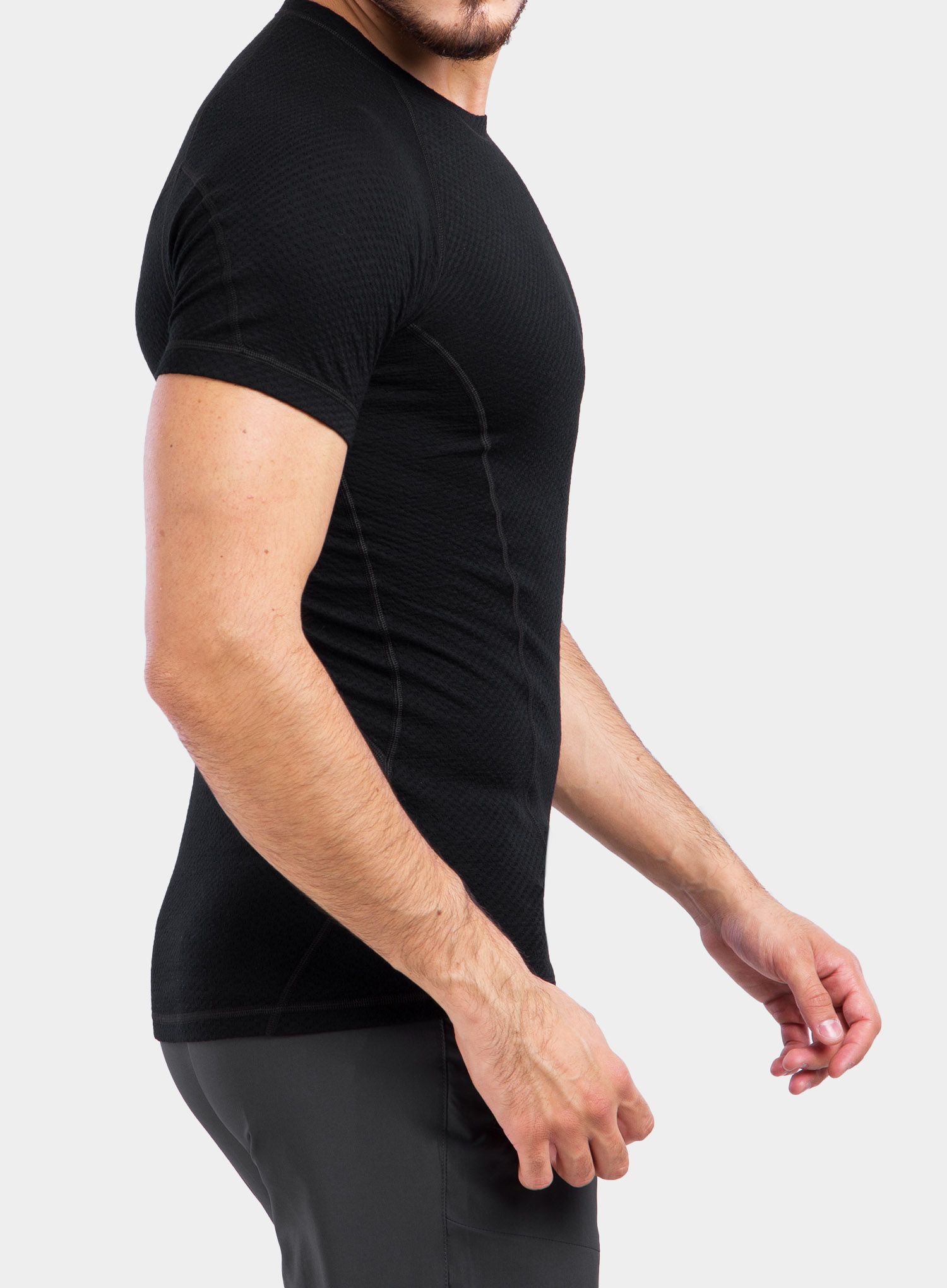 Termo majica Sensor Merino DF Tee S/S  - black