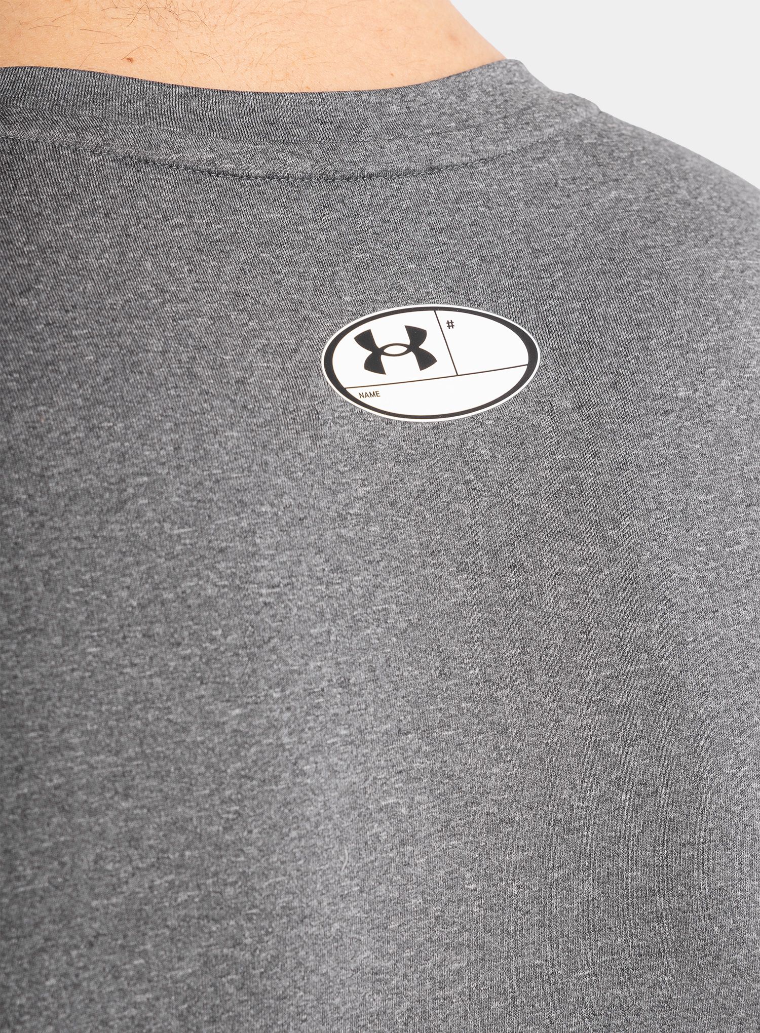 Moška majica Under Armour HG Armour Comp S/S - carbon heather/black