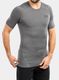 Moška majica Under Armour HG Armour Comp S/S - carbon heather/black