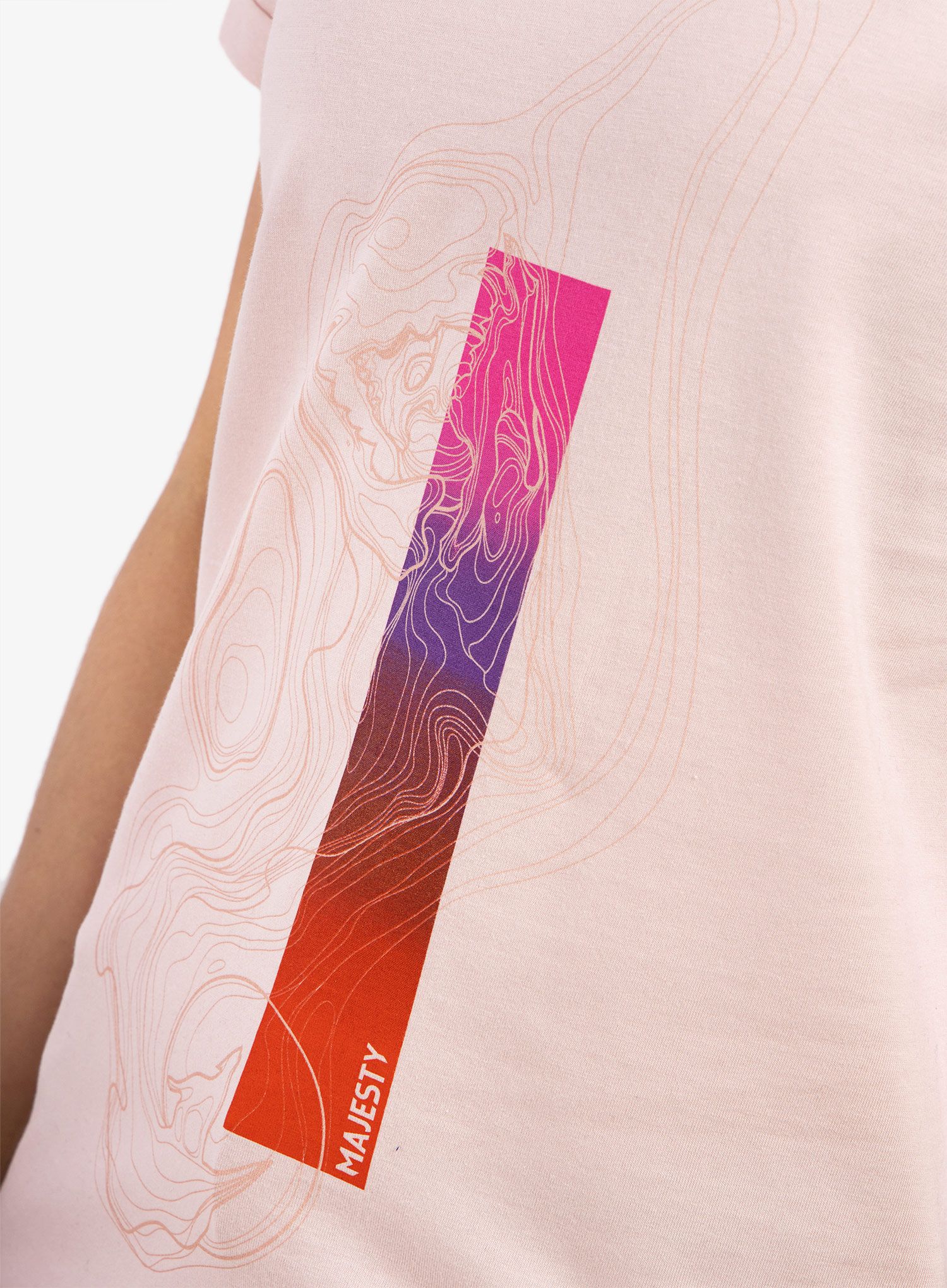 Majica s potiskom ženska Majesty Vadera Lady T-shirt - powder pink