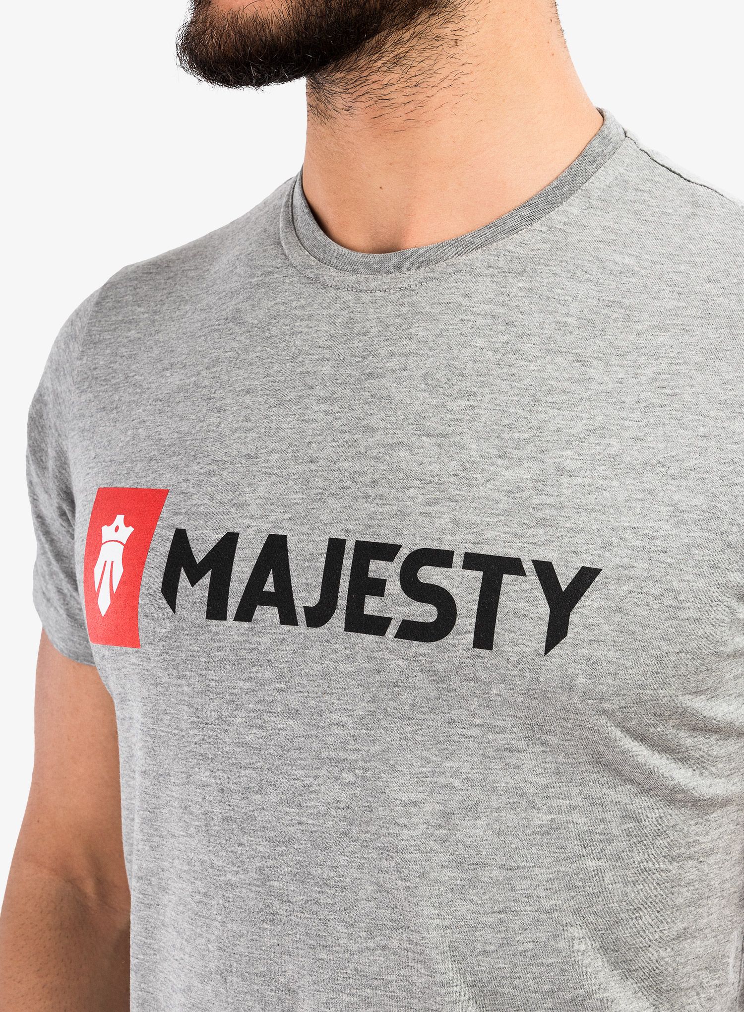 Majica s potiskom Majesty Logo T-shirt - grey