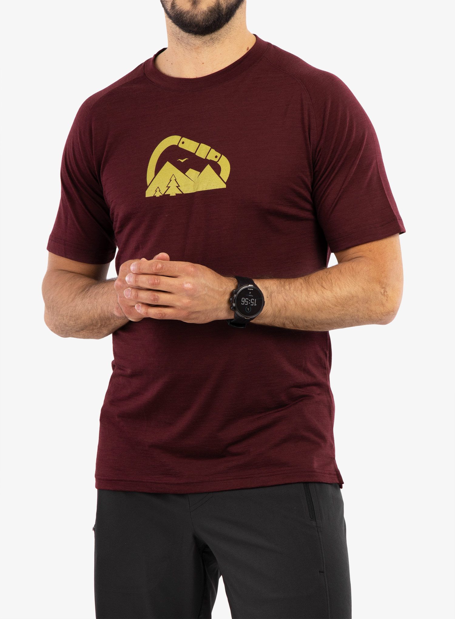 Majica s potiskom Sensor Merino Air PT Summit - port red