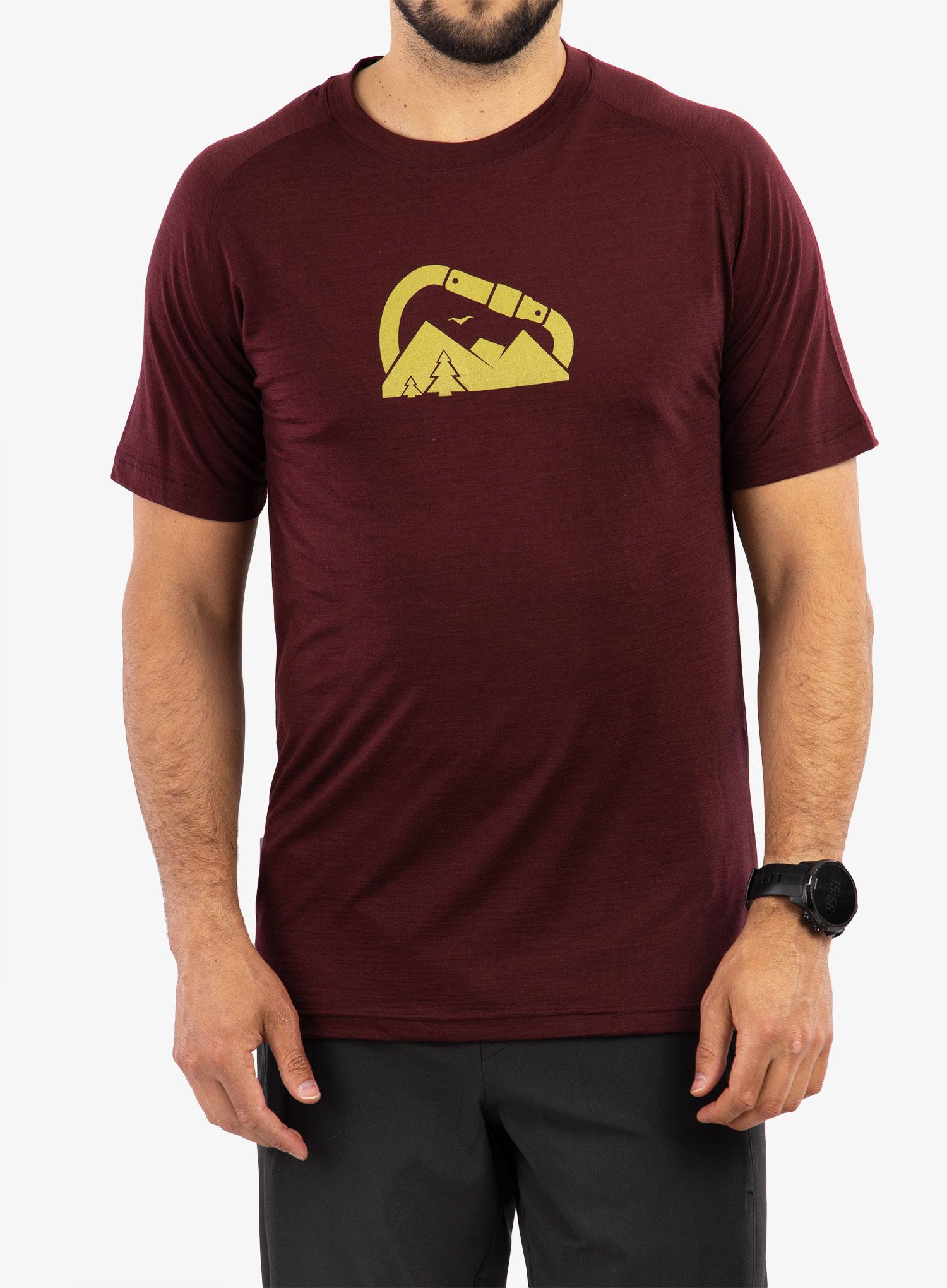 Majica s potiskom Sensor Merino Air PT Summit - port red