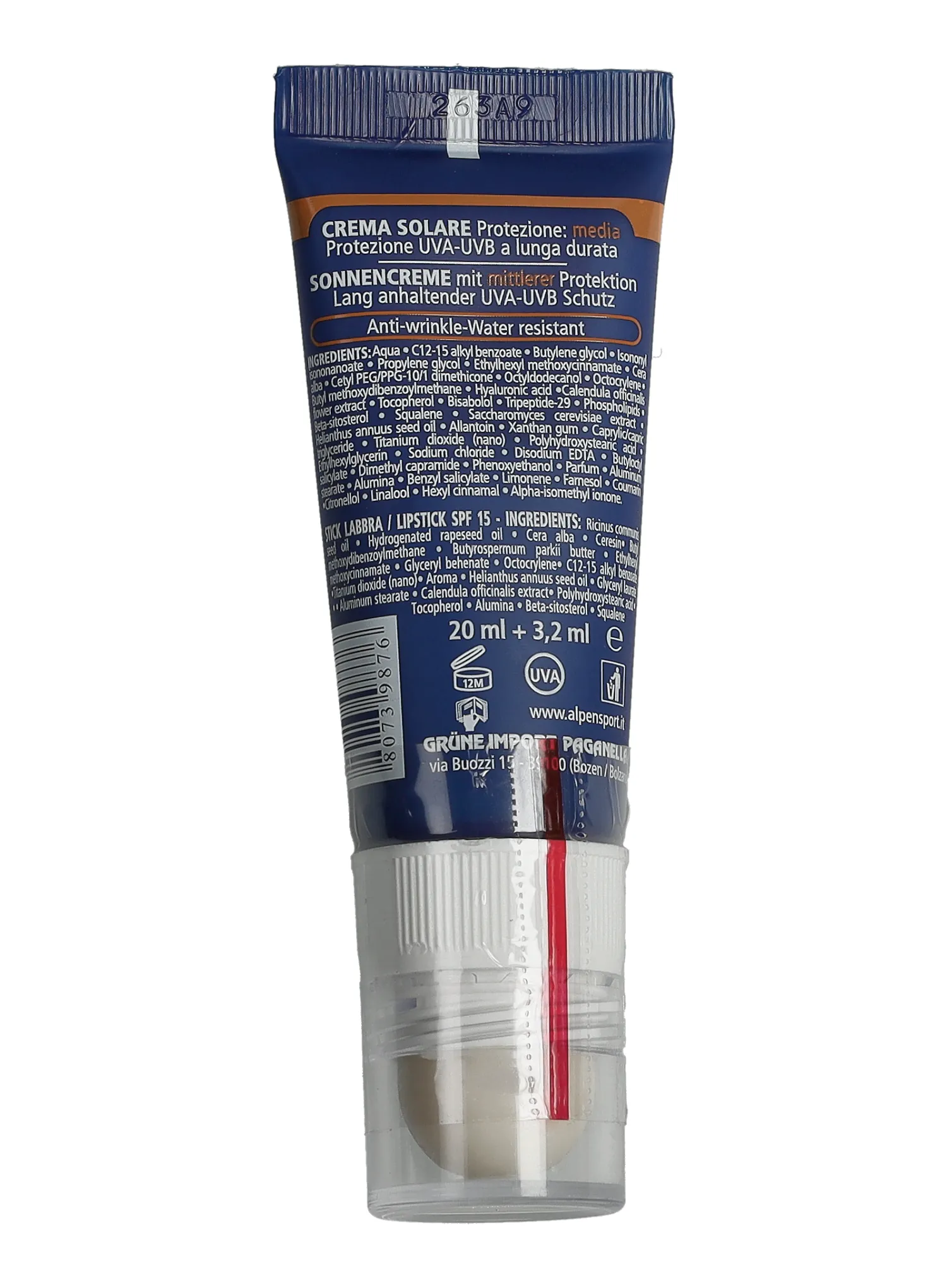 Krema z zaščitnim filtrom Alpen Sun Combi SPF 15 23,2 ml