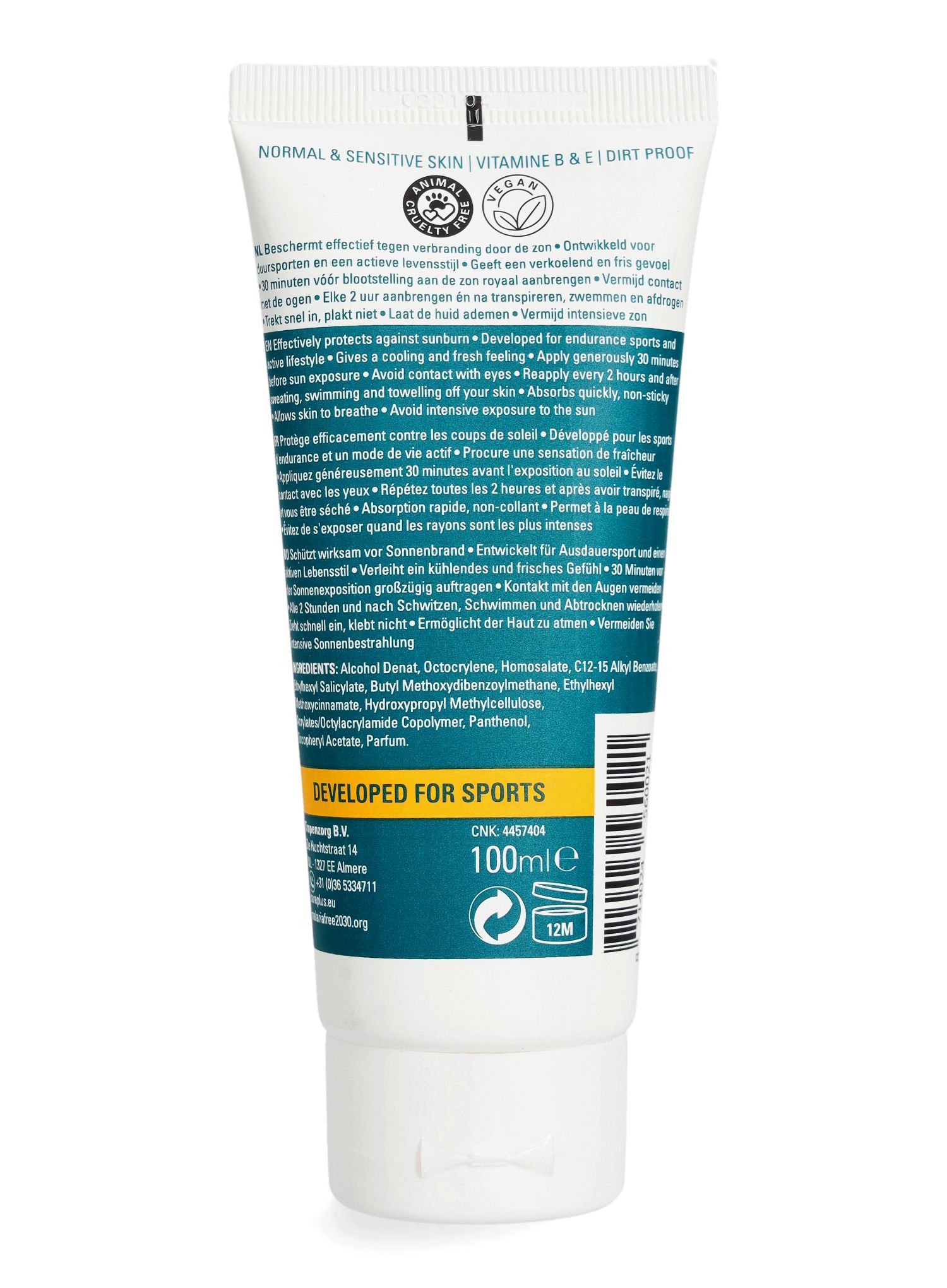 Krema z zaščitnim filtrom Care Plus Sun Protection Sports Tube SPF 30 100ml