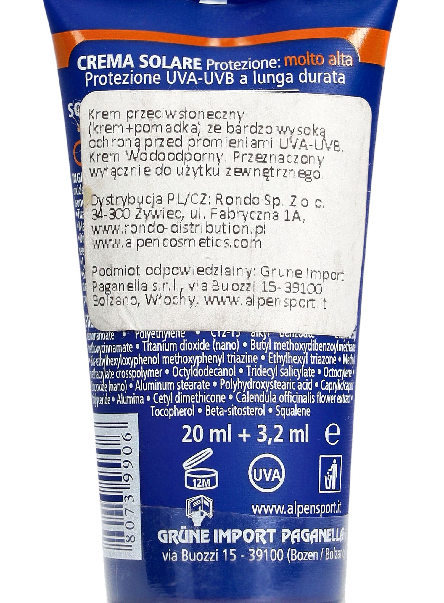 Krema z zaščitnim filtrom Alpen Sun Combi F50+ 23,2 ml