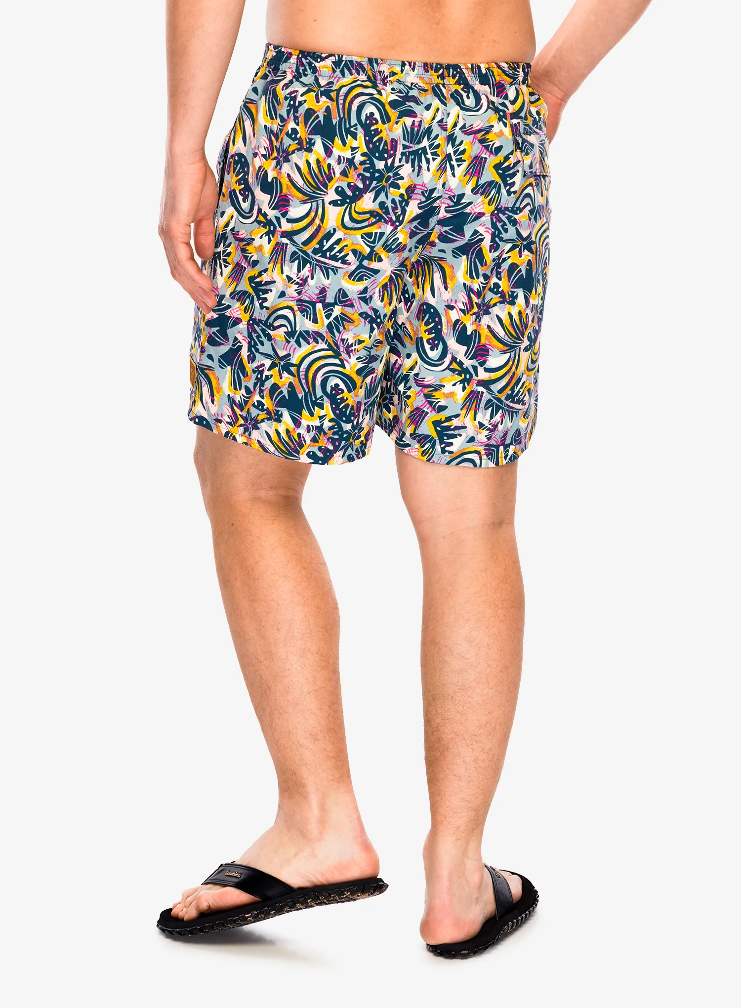 Kratke hlače Patagonia Baggies Longs 7 - wild botanist/tidal teal