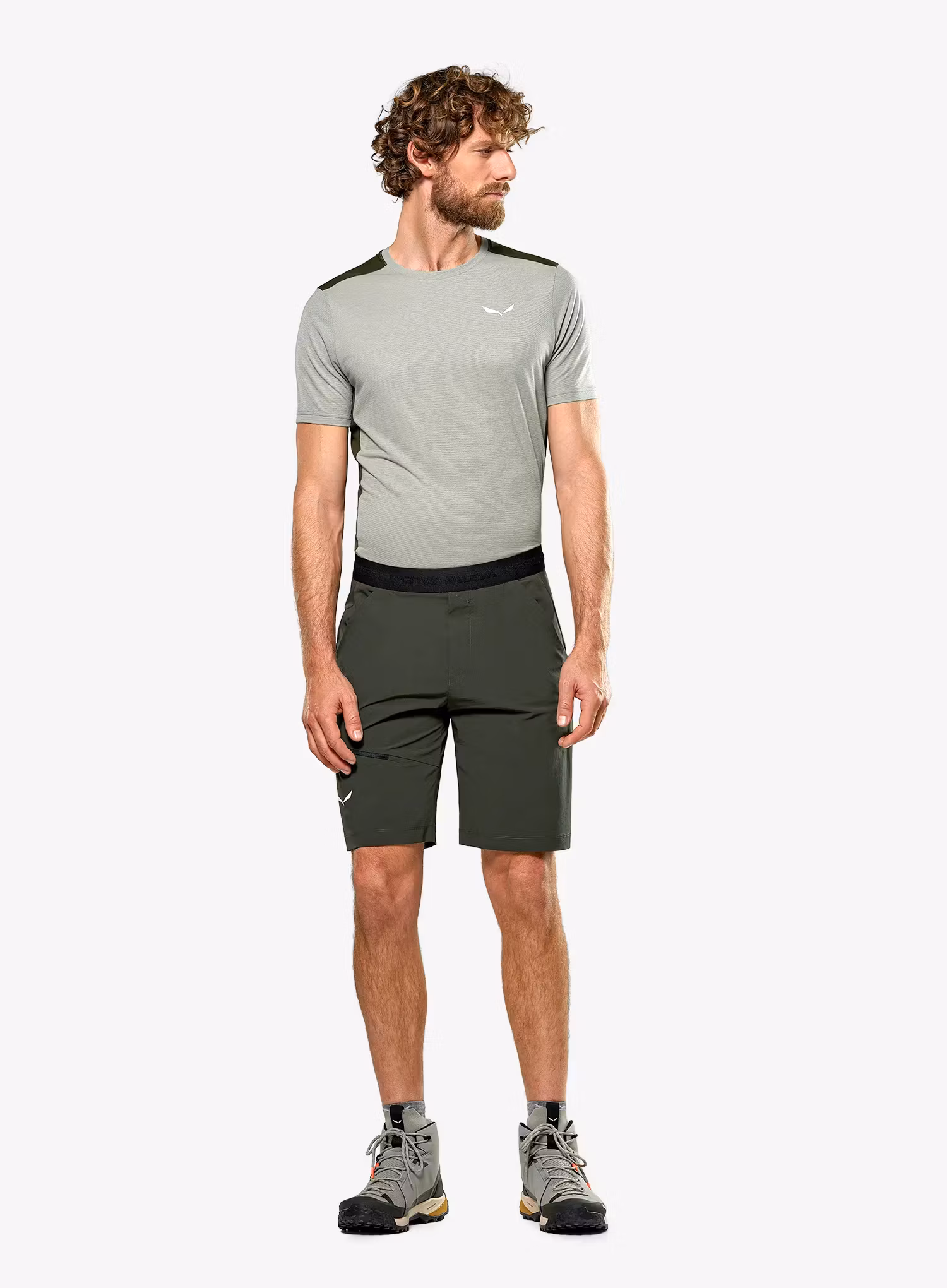 Kratke hlače Salewa Puez 4 Shorts - dark olive