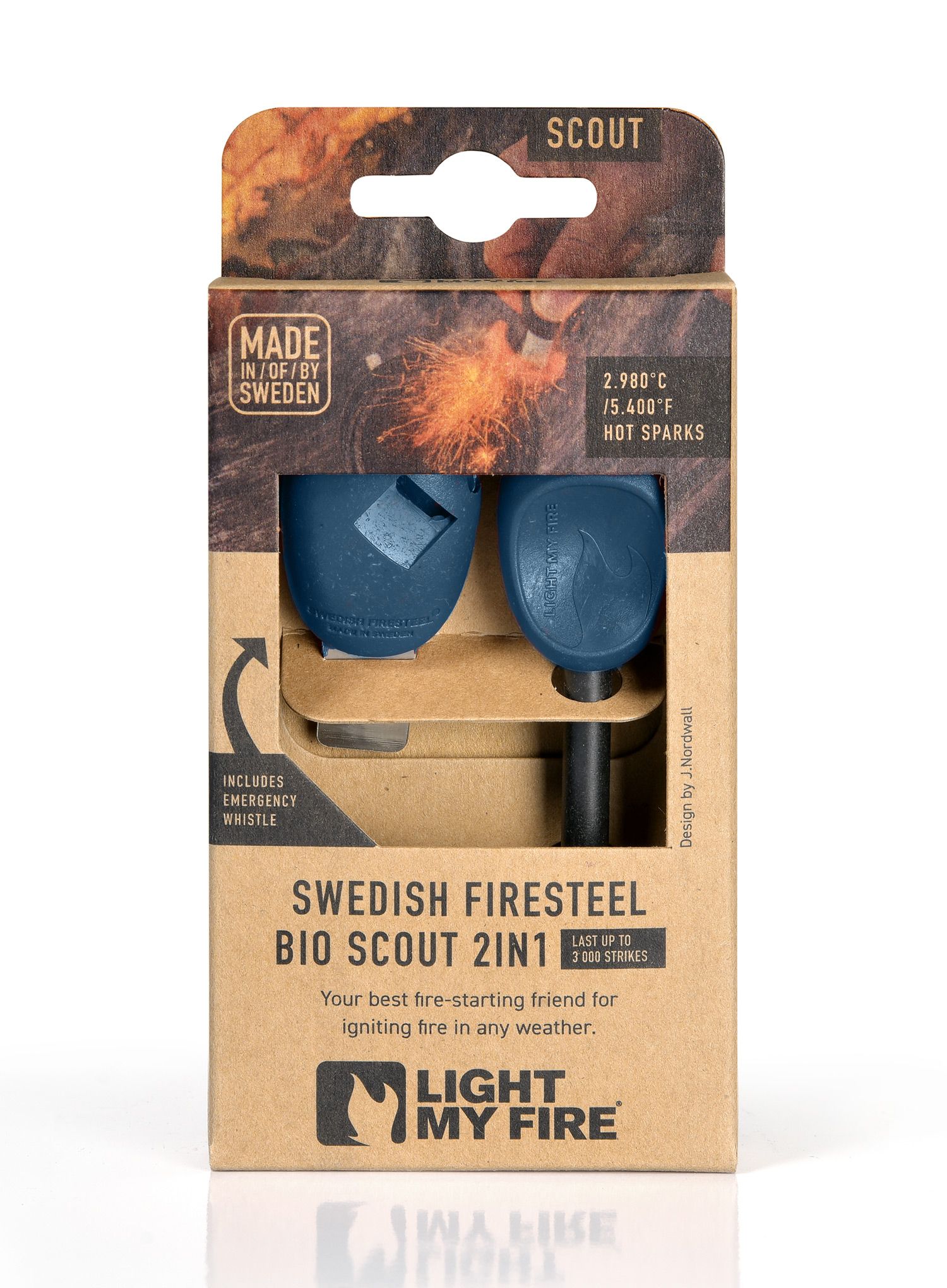 Kresivo Light My Fire Firesteel Bio Scout - hazy blue