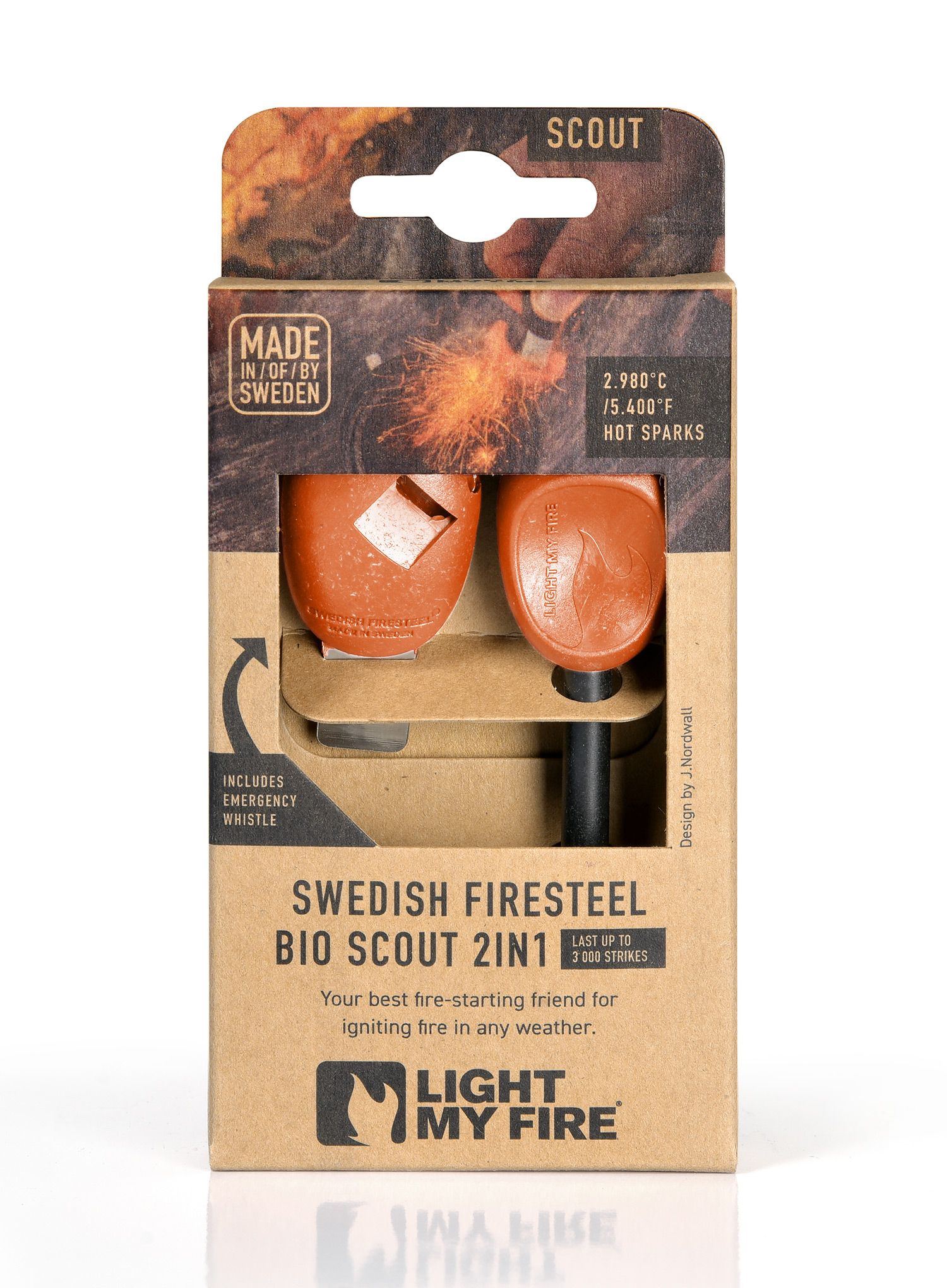 Kresivo Light My Fire Firesteel Bio Scout - rusty orange