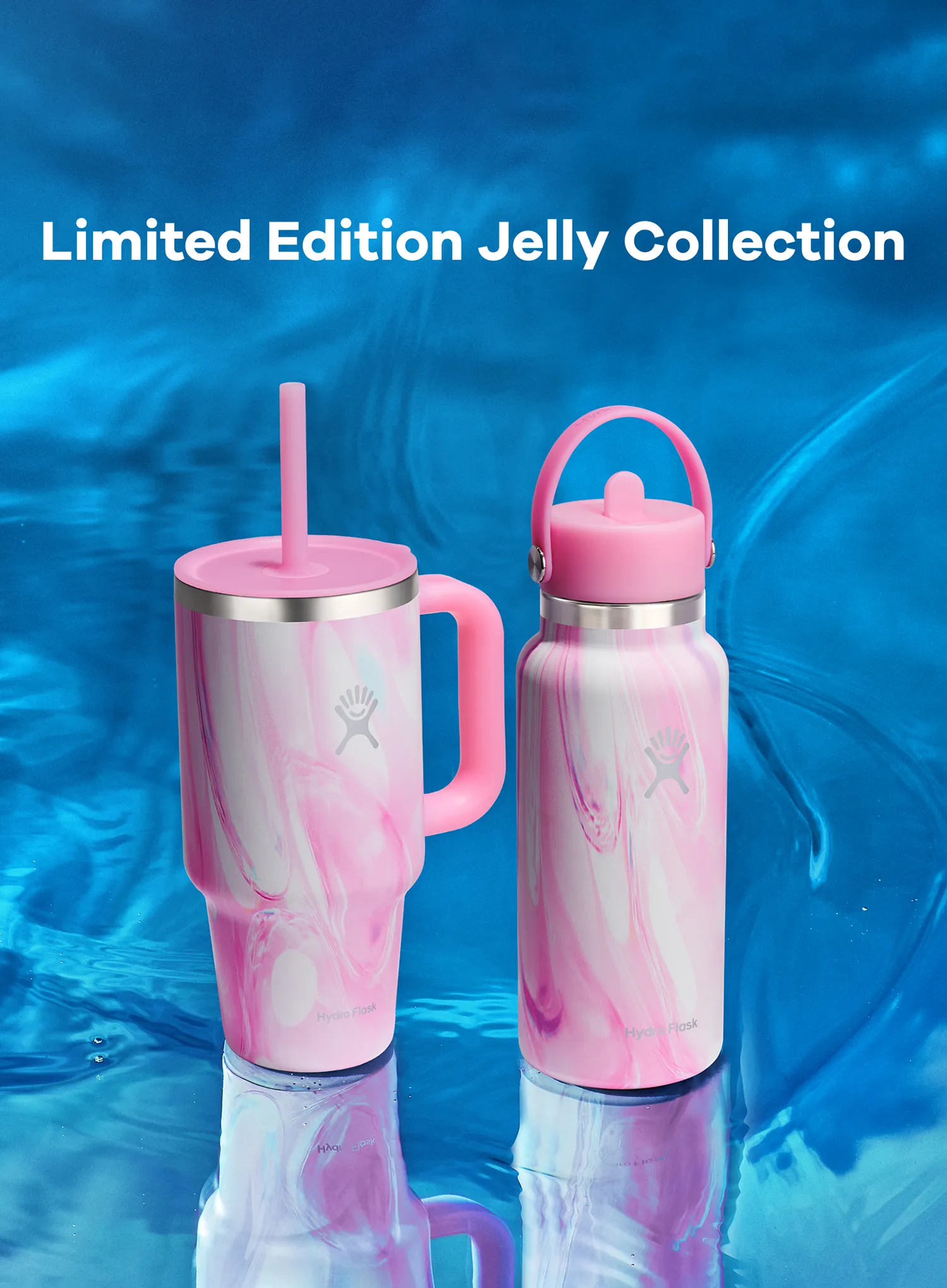 Termo lonček Hydro Flask 32 oz Travel Tumbler (946 ml) - jelly pink