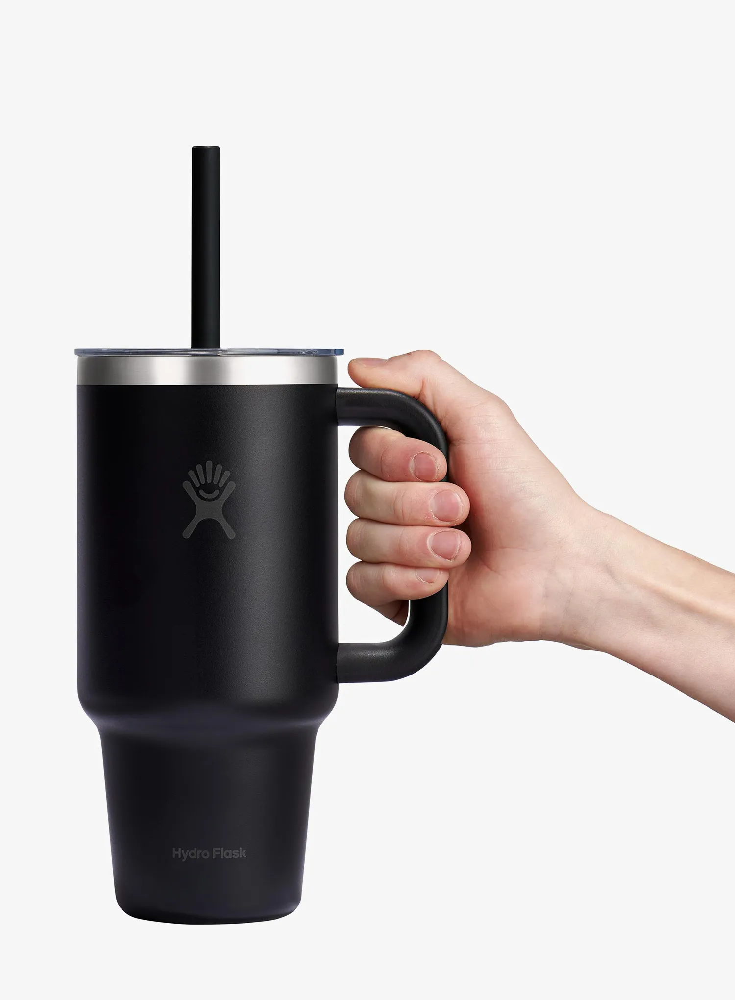 Termo lonček Hydro Flask 32 Oz Travel Tumbler Clear Lid (946 ml) - black